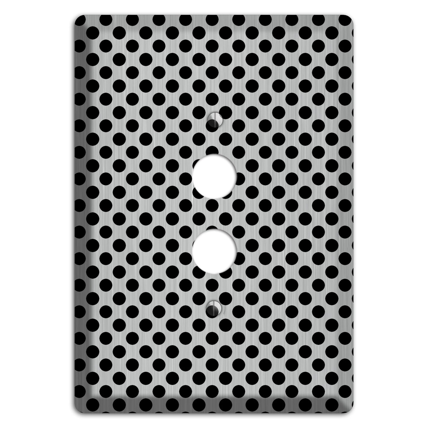 Packed Small Polka Dots Stainless 1 Pushbutton Wallplate