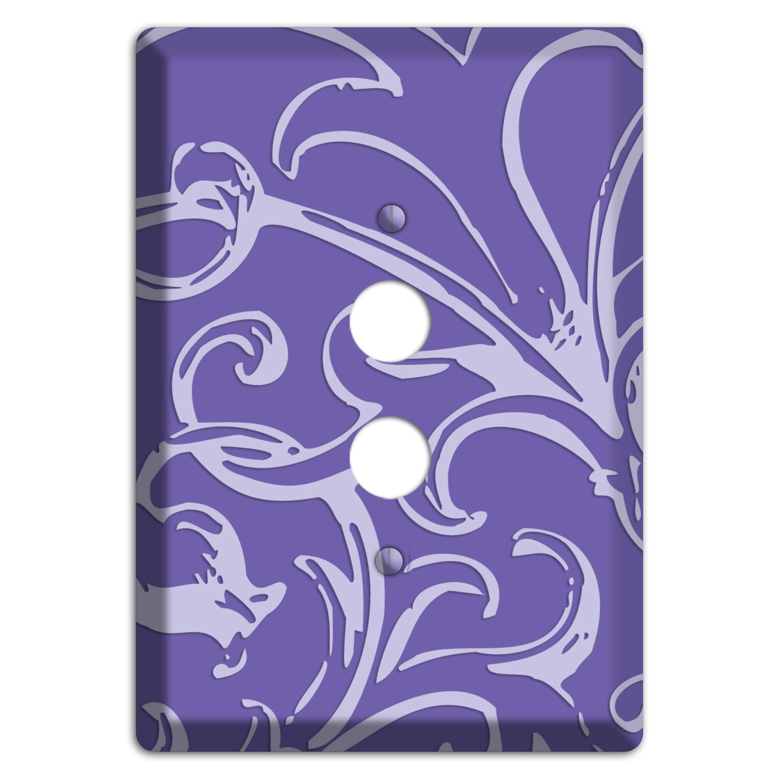 Victorian Light Purple 1 Pushbutton Wallplate