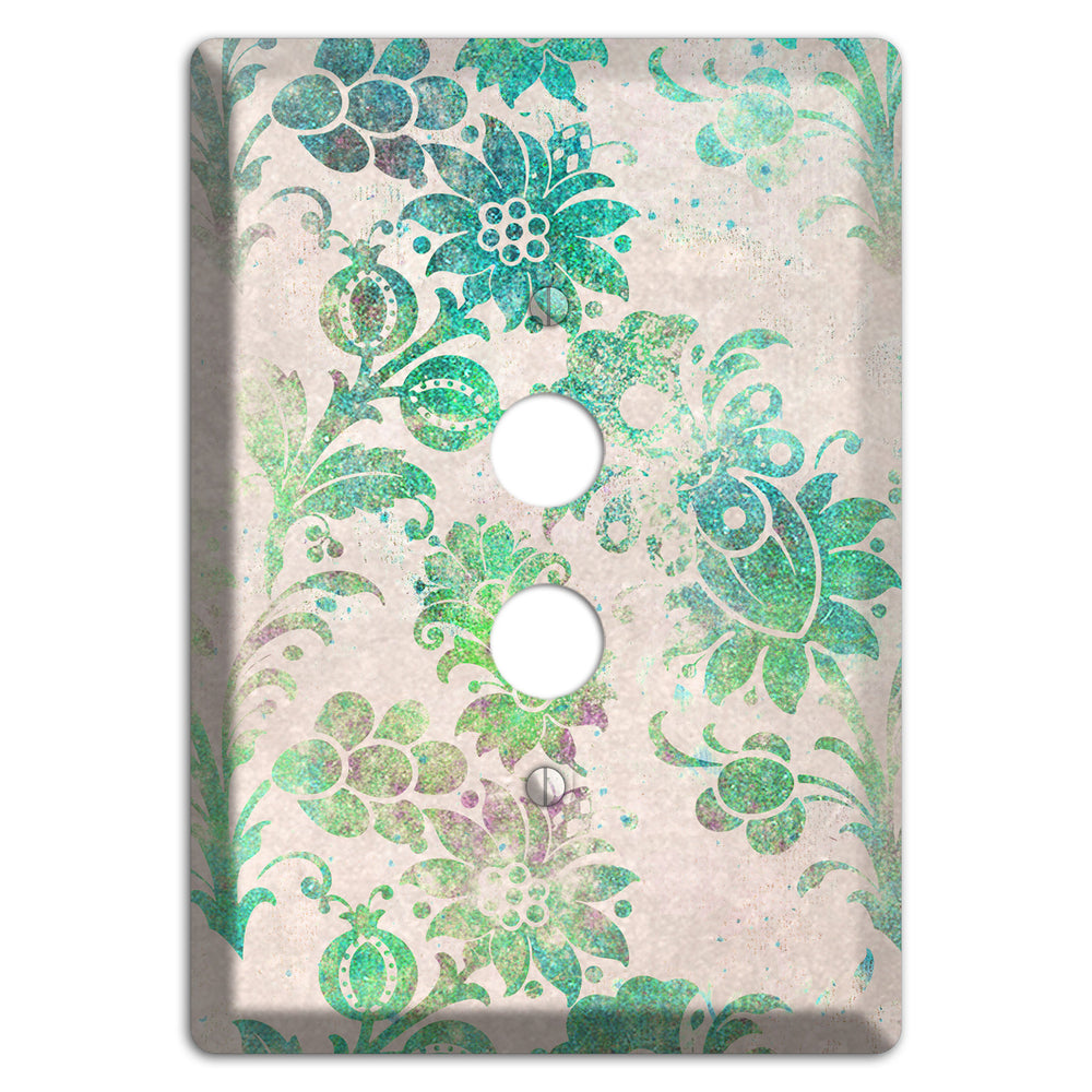 Acapulco Whimsical Damask 1 Pushbutton Wallplate