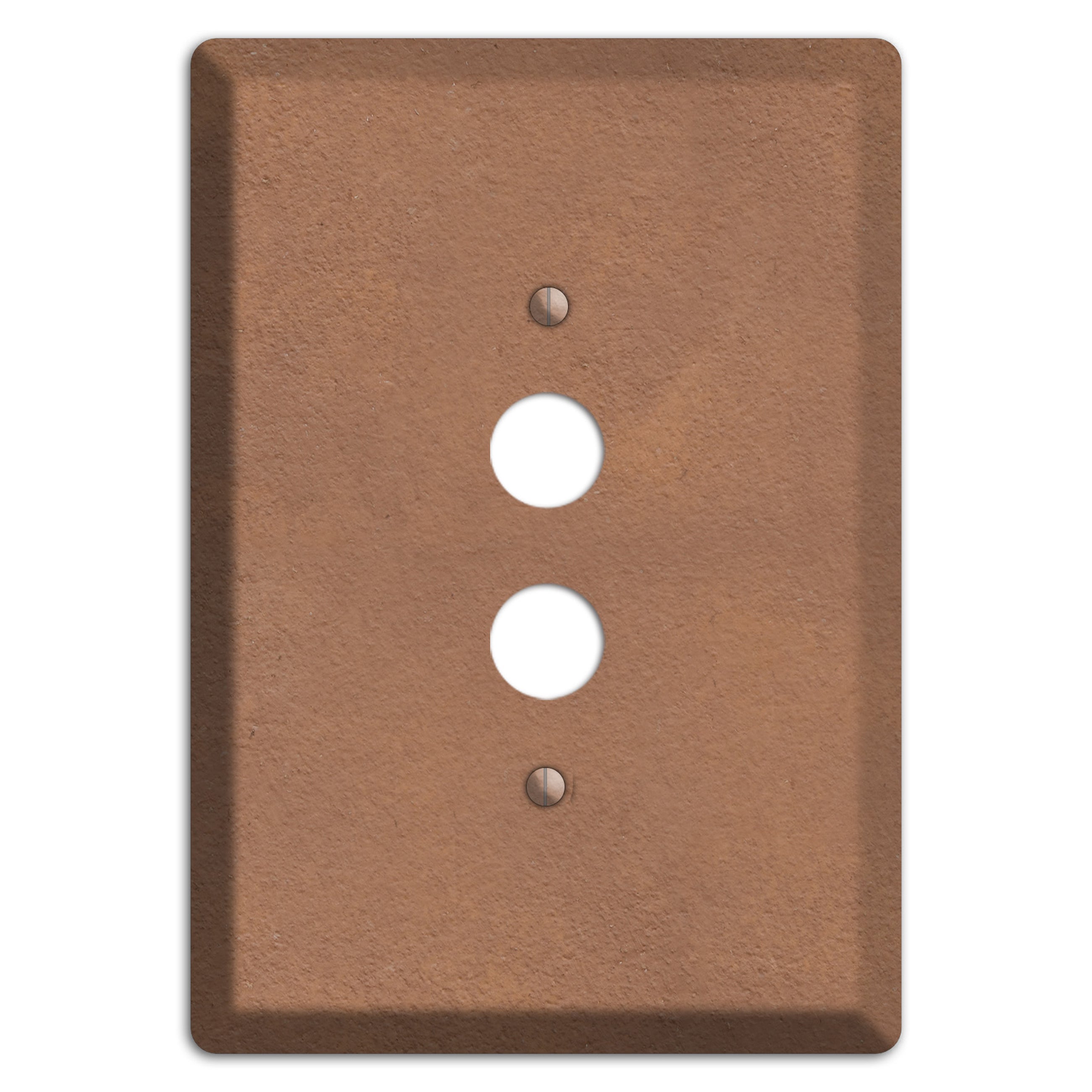 Stucoo Brown 1 Pushbutton Wallplate