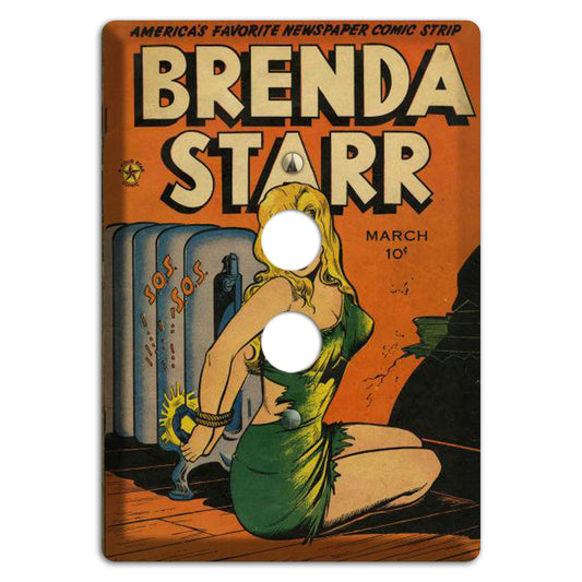 Branda Starr Vintage Comics 1 Pushbutton Wallplate