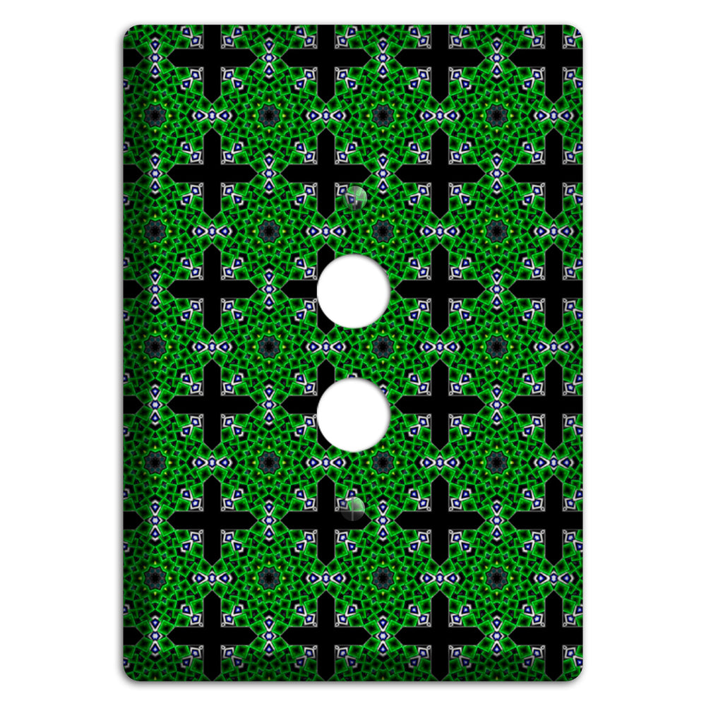 Green Foulard 3 1 Pushbutton Wallplate
