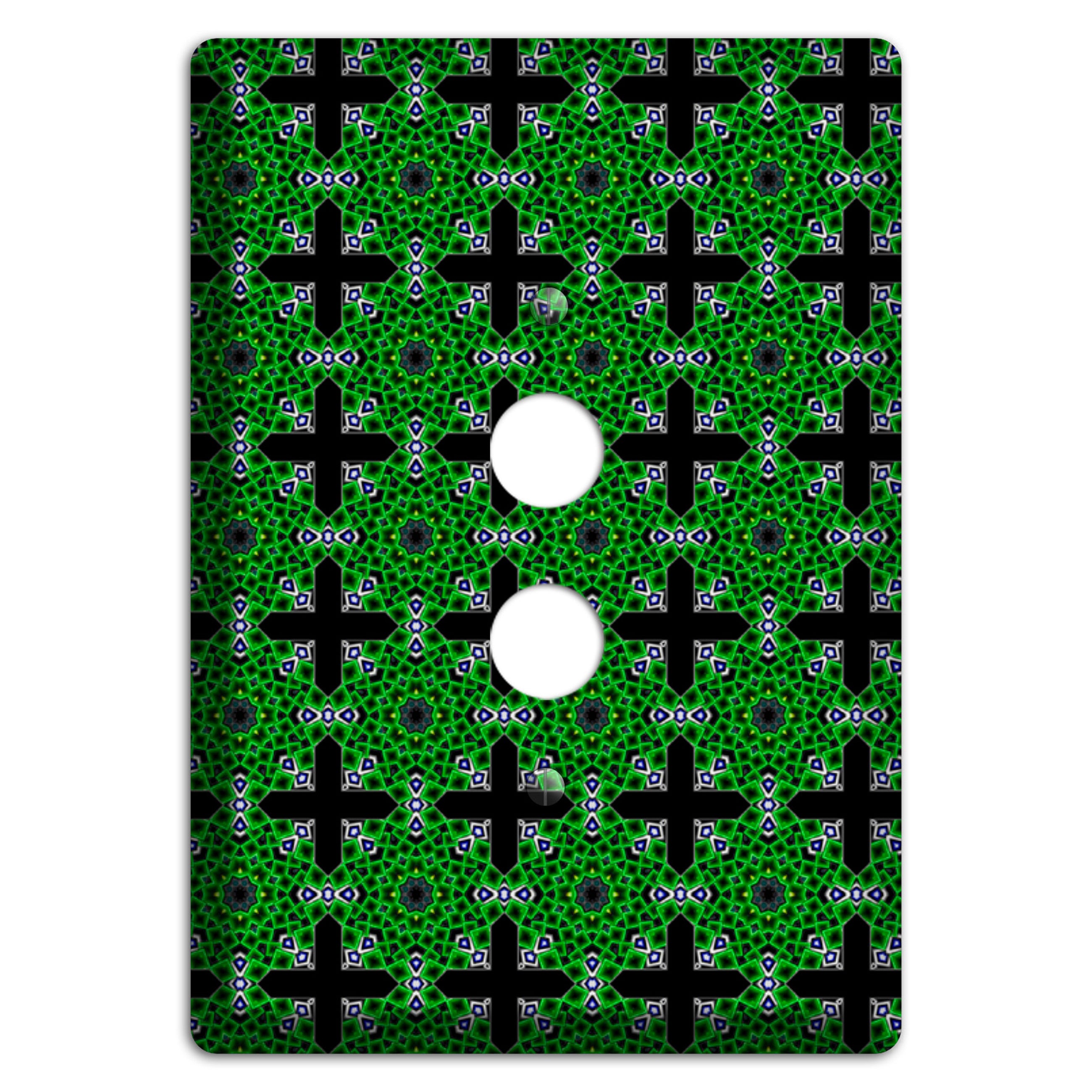 Green Foulard 3 1 Pushbutton Wallplate