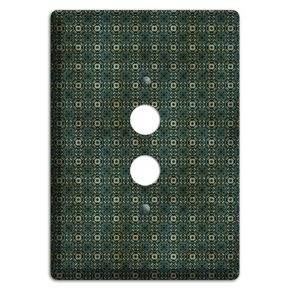 Dark Green Grunge Tapestry 1 Pushbutton Wallplate
