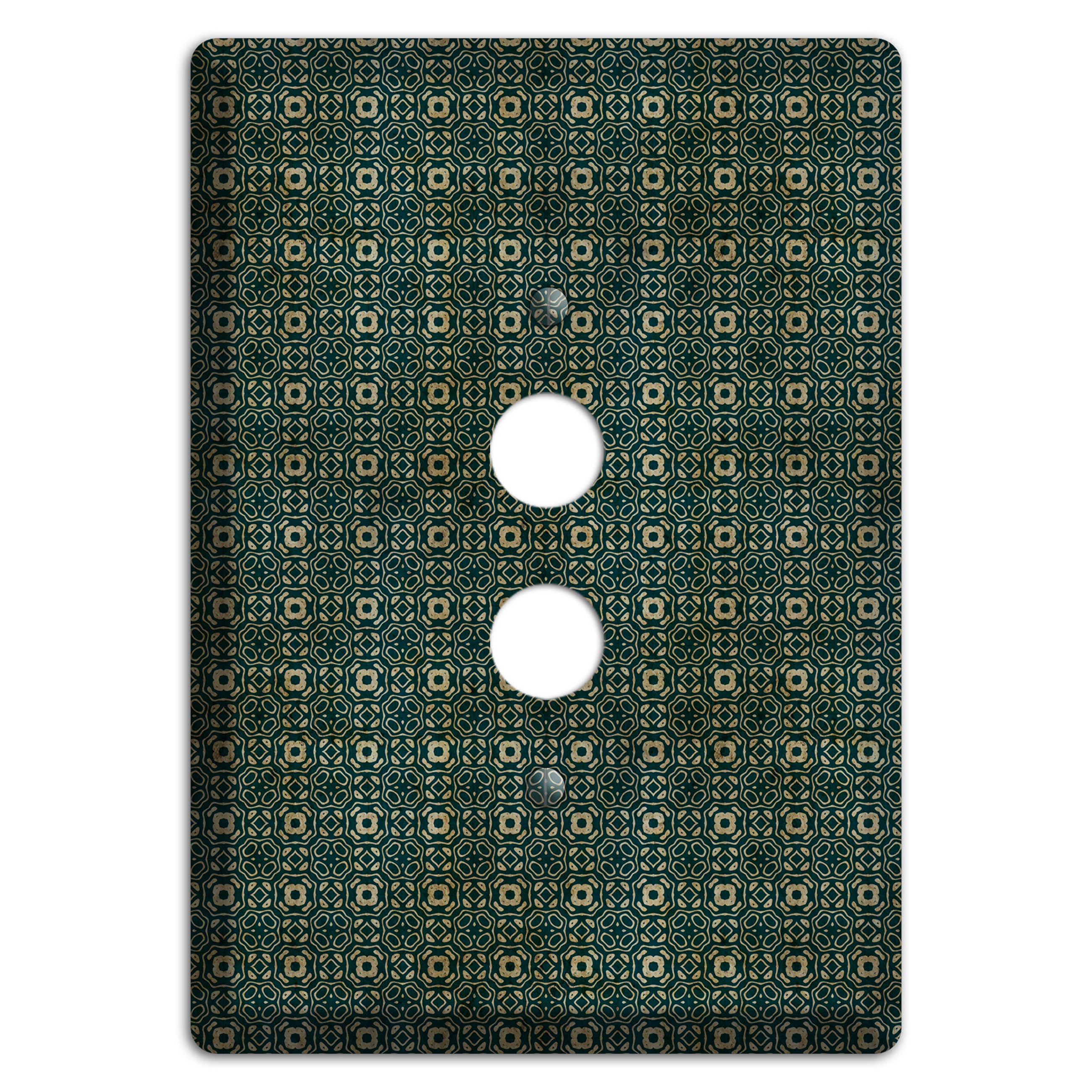 Dark Green Grunge Tapestry 1 Pushbutton Wallplate