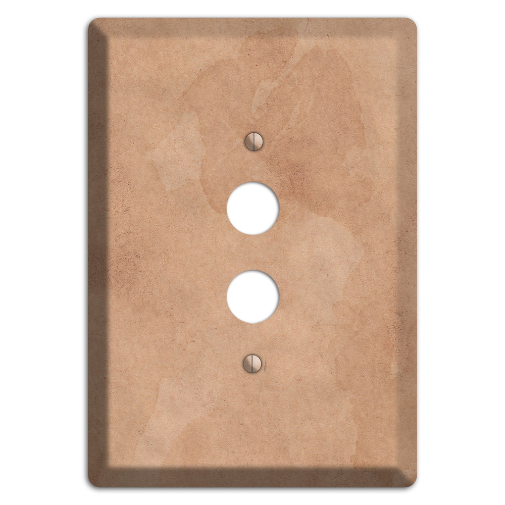 Aged Paper 3 1 Pushbutton Wallplate