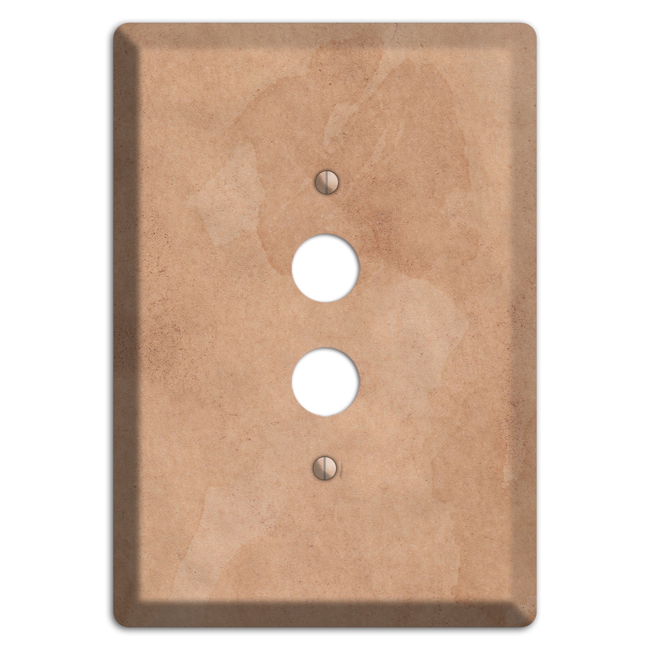 Aged Paper 3 1 Pushbutton Wallplate