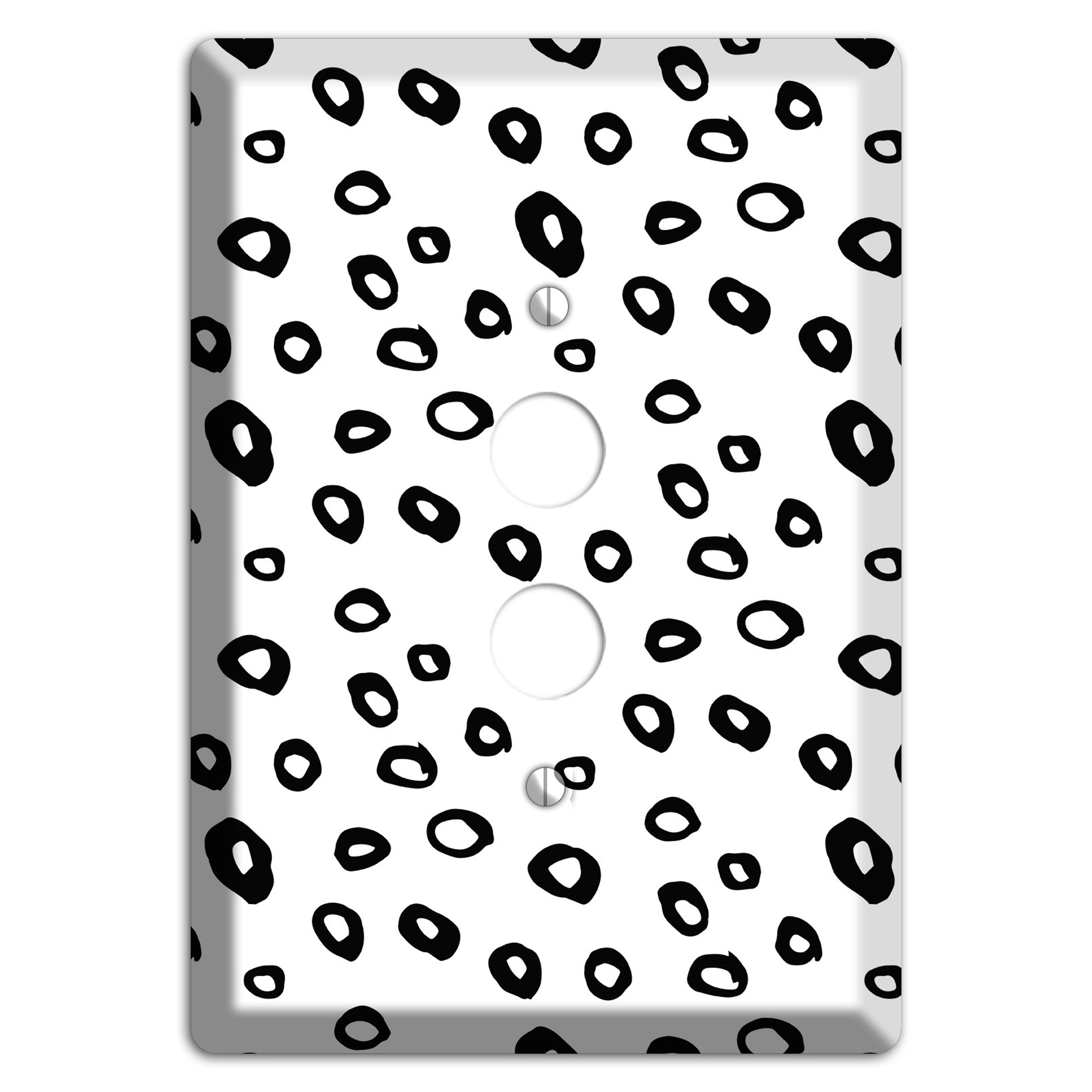 Ink Drops 5 1 Pushbutton Wallplate