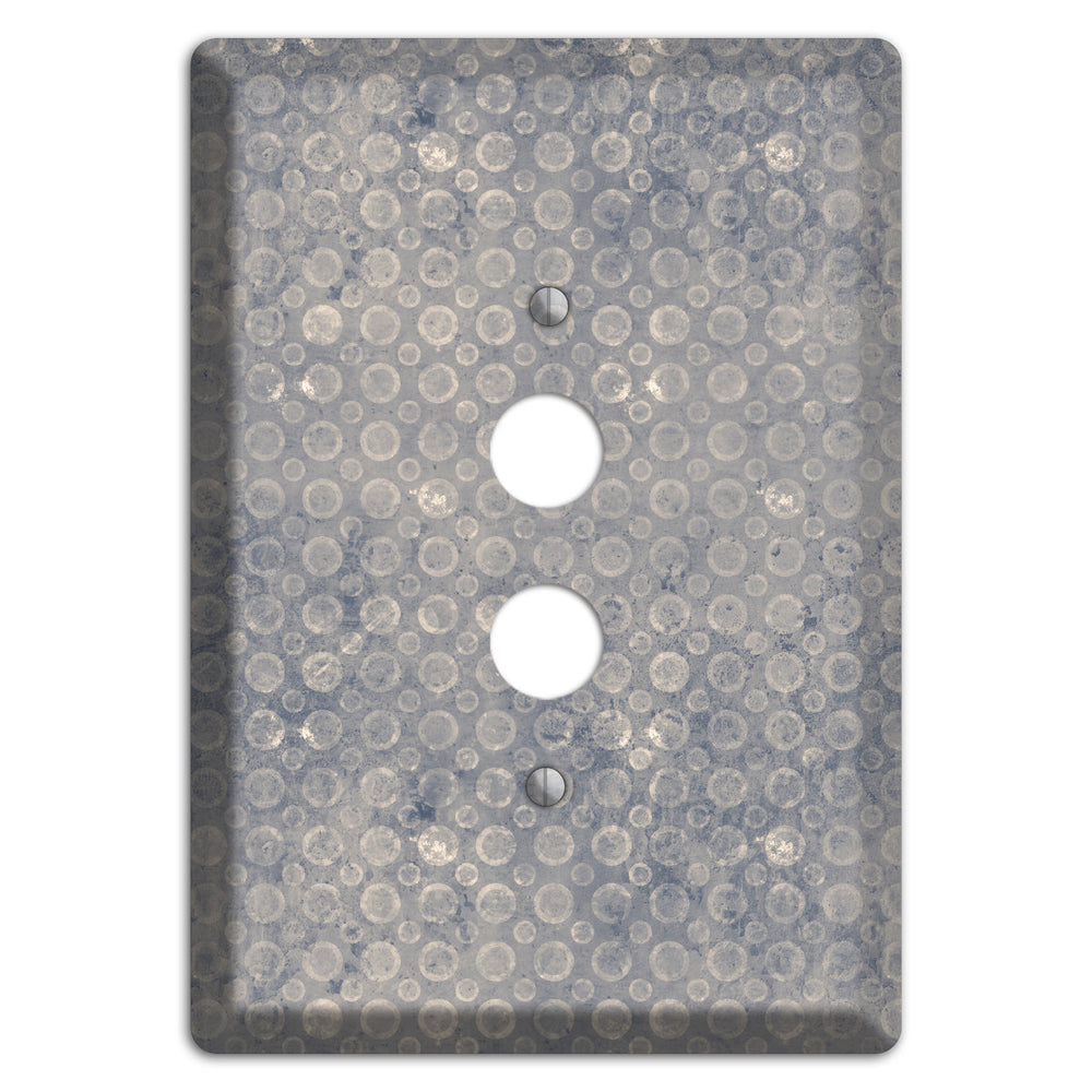 Grey Circles 1 Pushbutton Wallplate