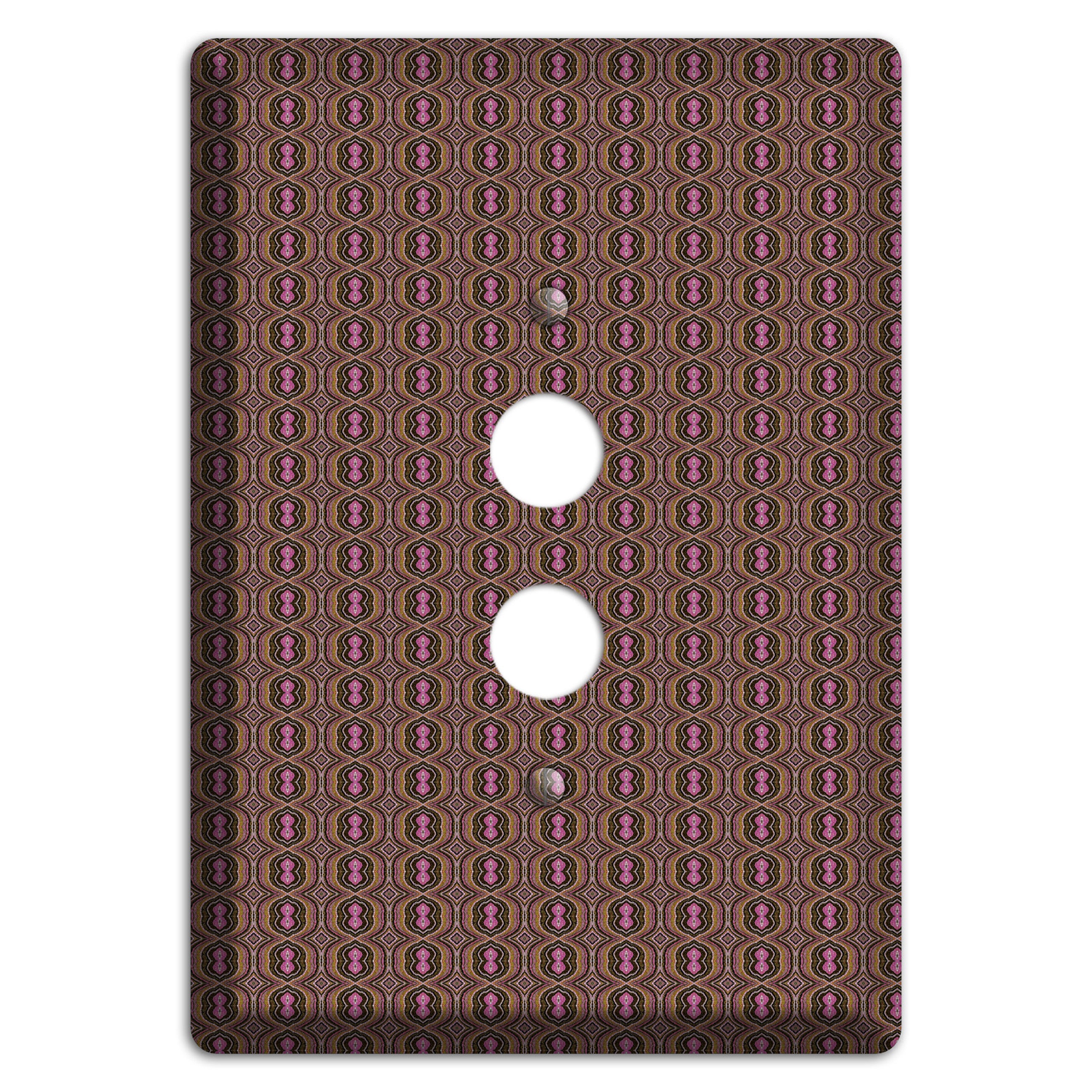 Brown Tapestry 1 Pushbutton Wallplate