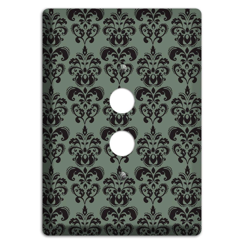 Moss Cartouche Half Drop 1 Pushbutton Wallplate