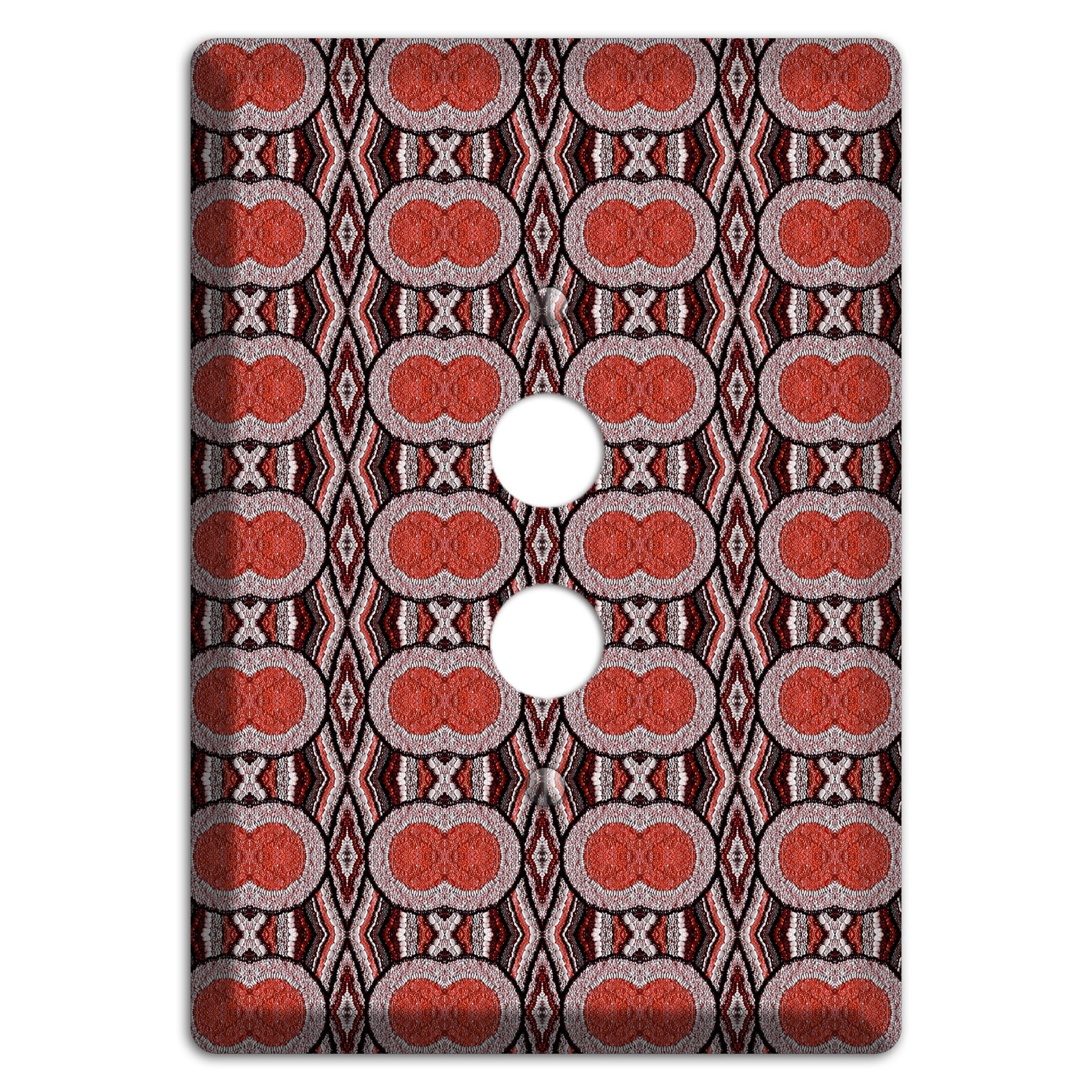 Red Tapestry 1 Pushbutton Wallplate