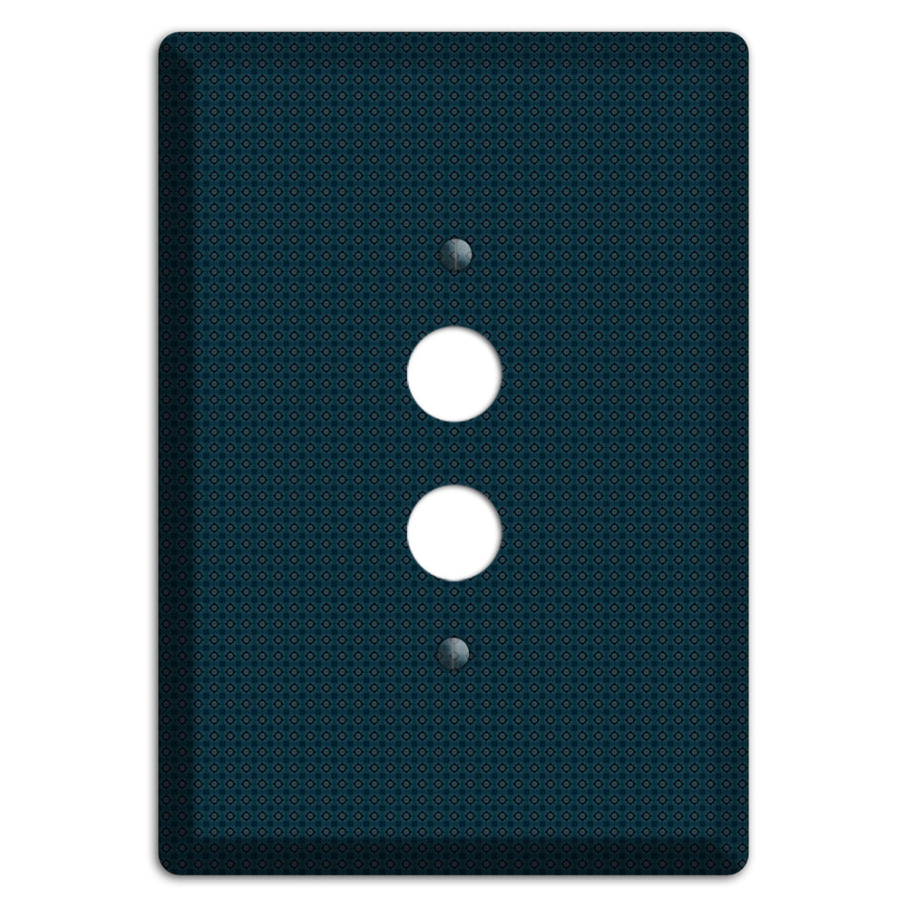 Navy Foulard 1 Pushbutton Wallplate