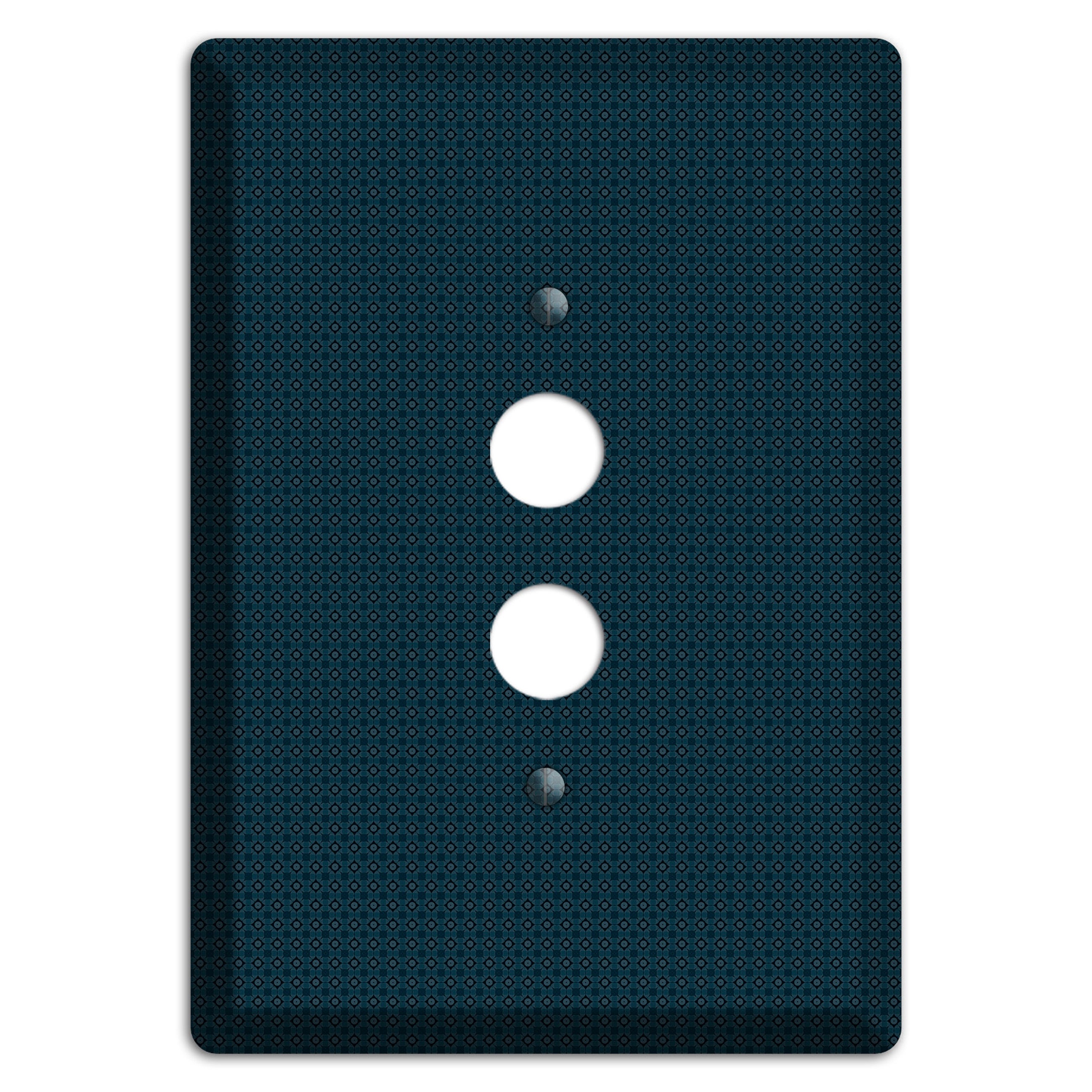 Navy Foulard 1 Pushbutton Wallplate