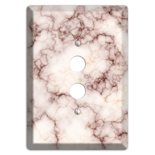 Burgundy Stained Marble 1 Pushbutton Wallplate