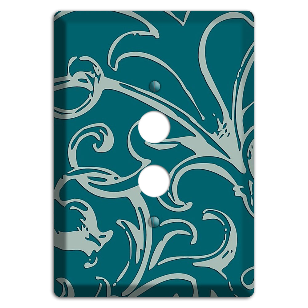 Victorian Teal 1 Pushbutton Wallplate