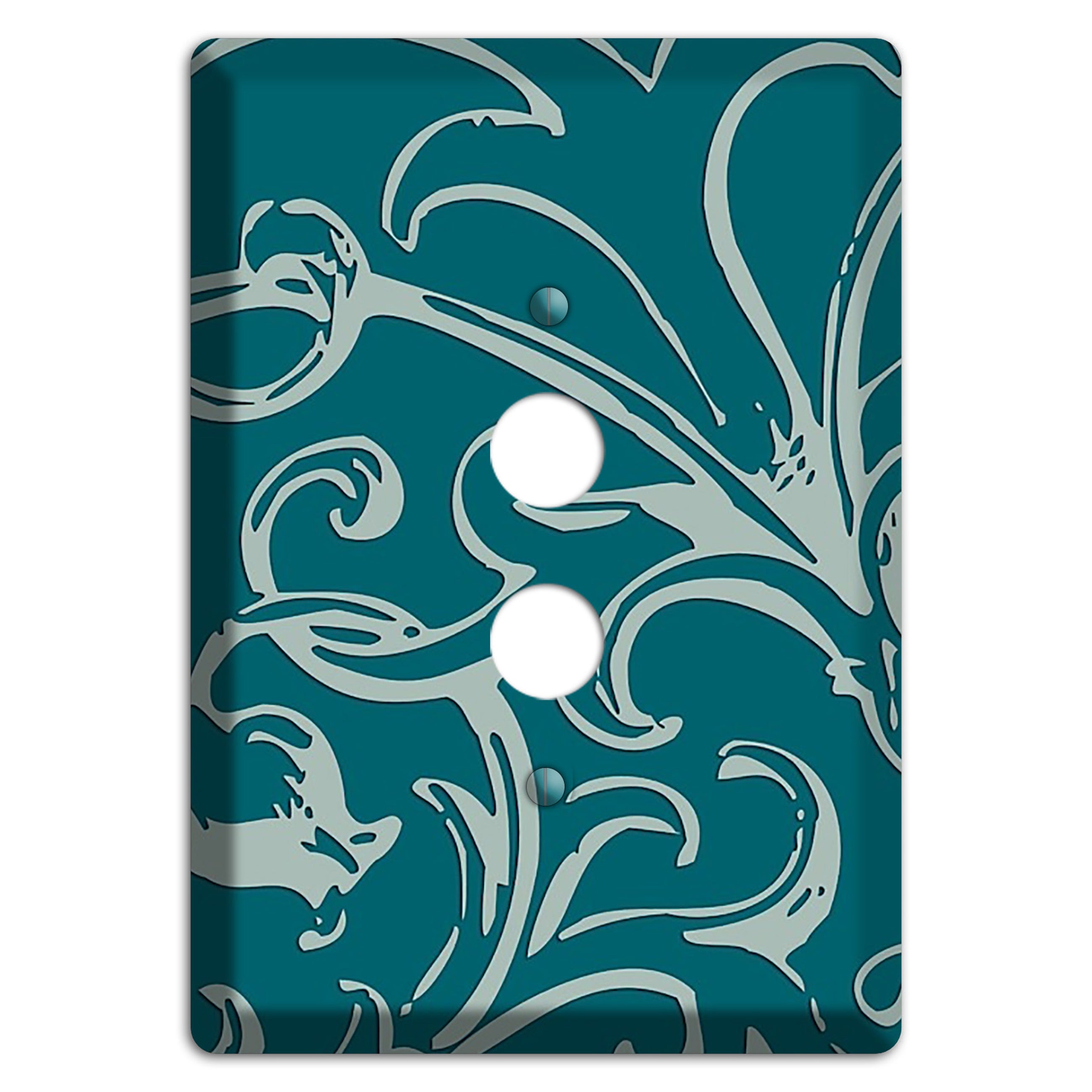 Victorian Teal 1 Pushbutton Wallplate