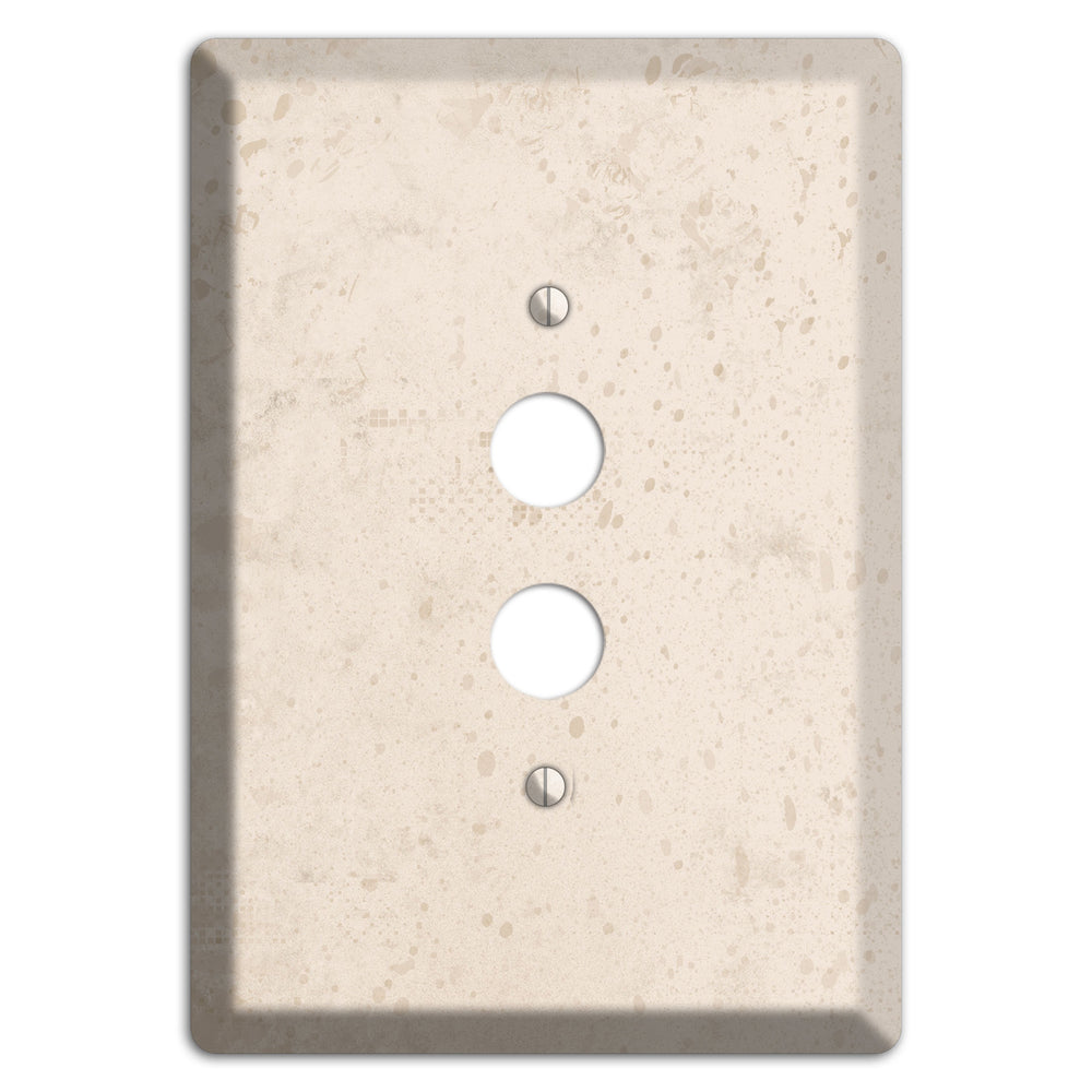 Bone Neutral Texture 1 Pushbutton Wallplate