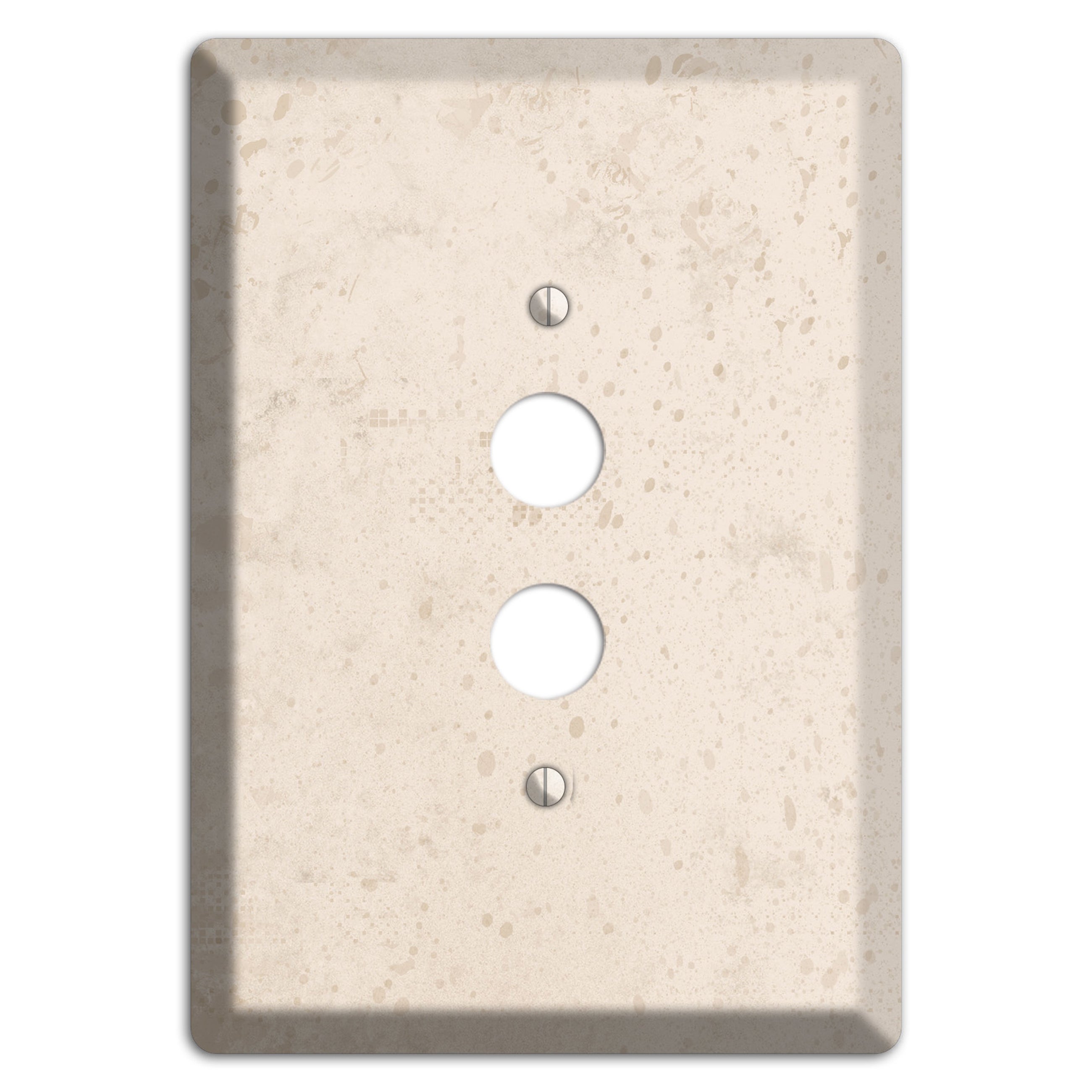 Bone Neutral Texture 1 Pushbutton Wallplate
