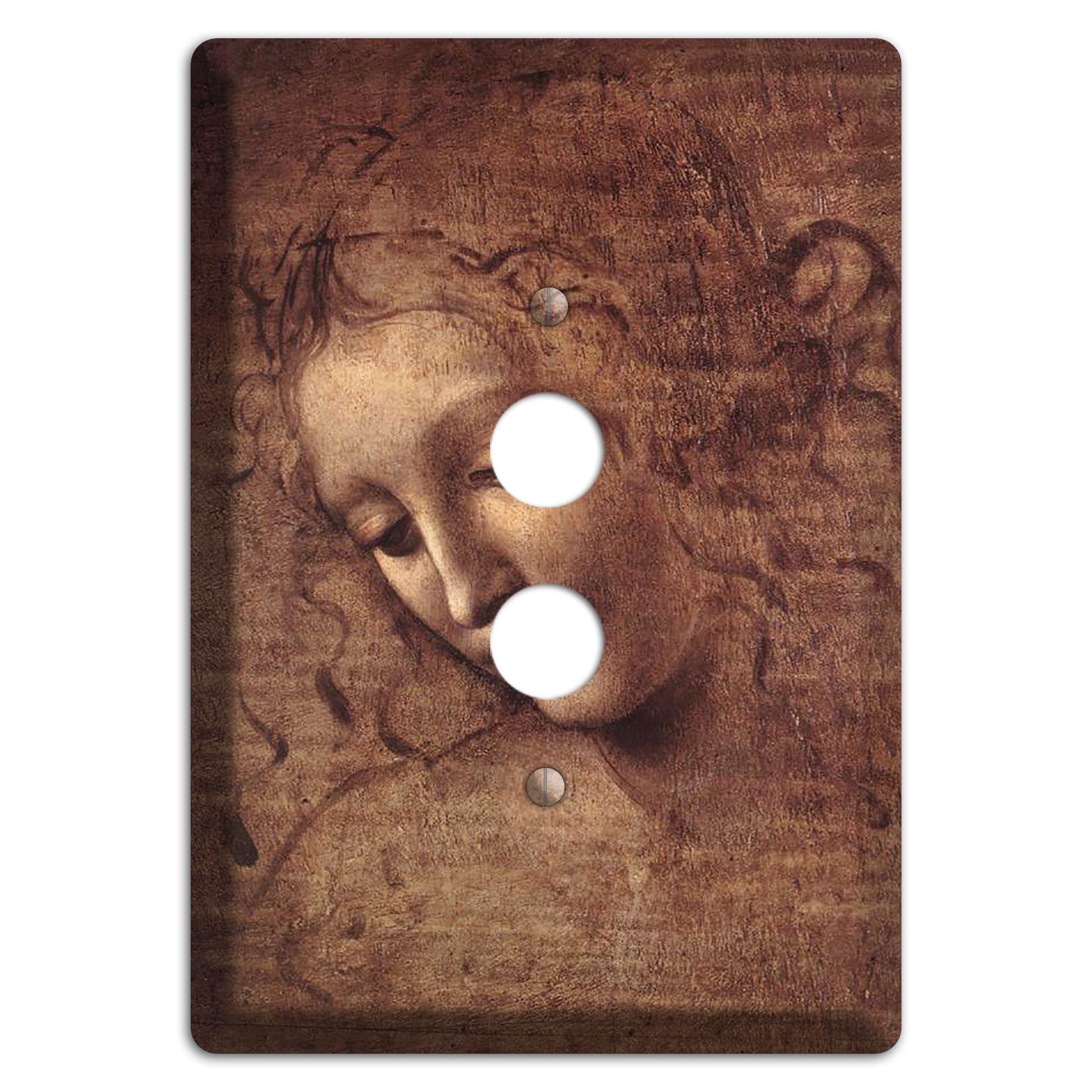 Da Vinci - Female Head 1 Pushbutton Wallplate