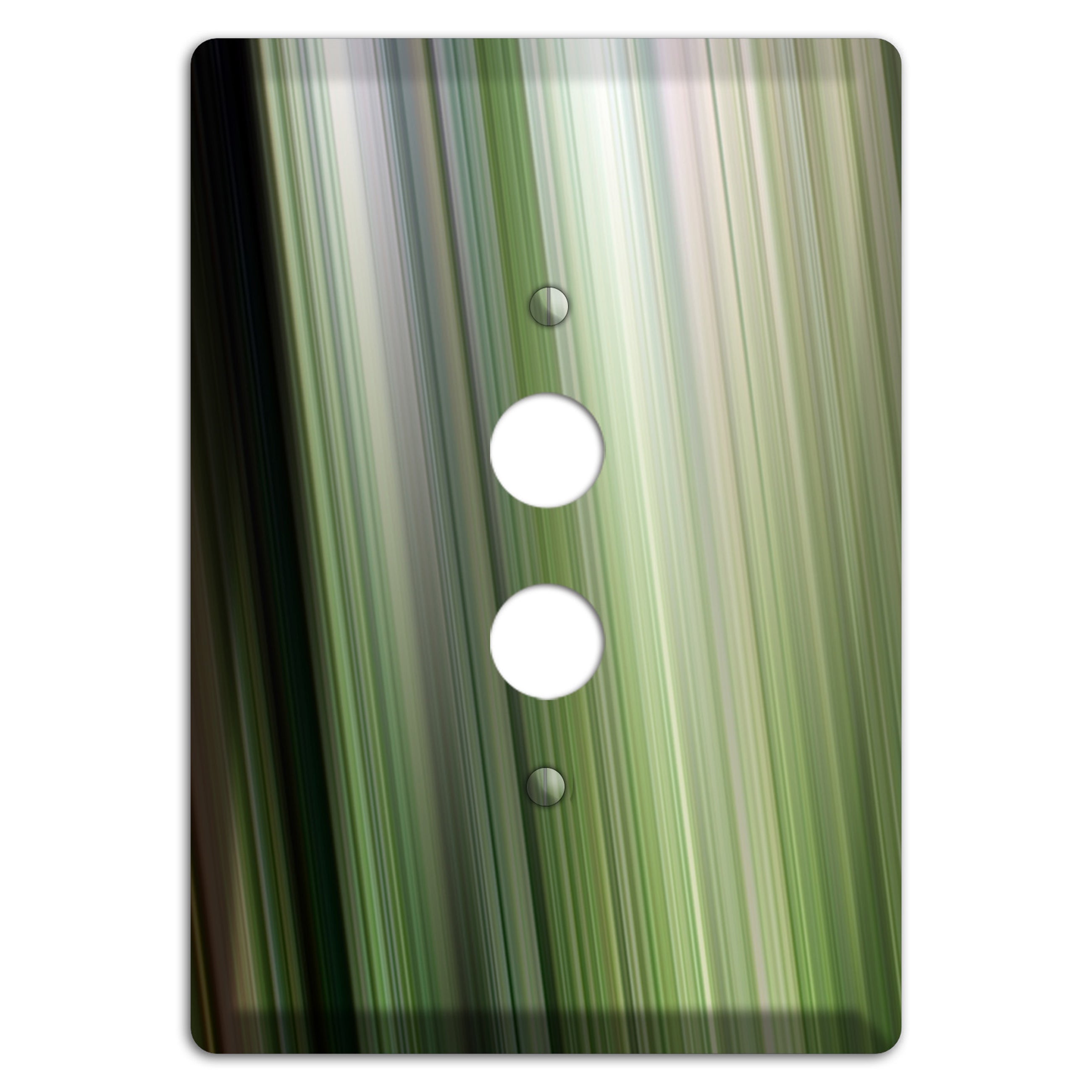 Green Ray of Light 2 1 Pushbutton Wallplate