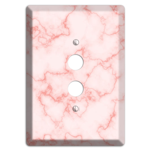 Pink Stained Marble 1 Pushbutton Wallplate