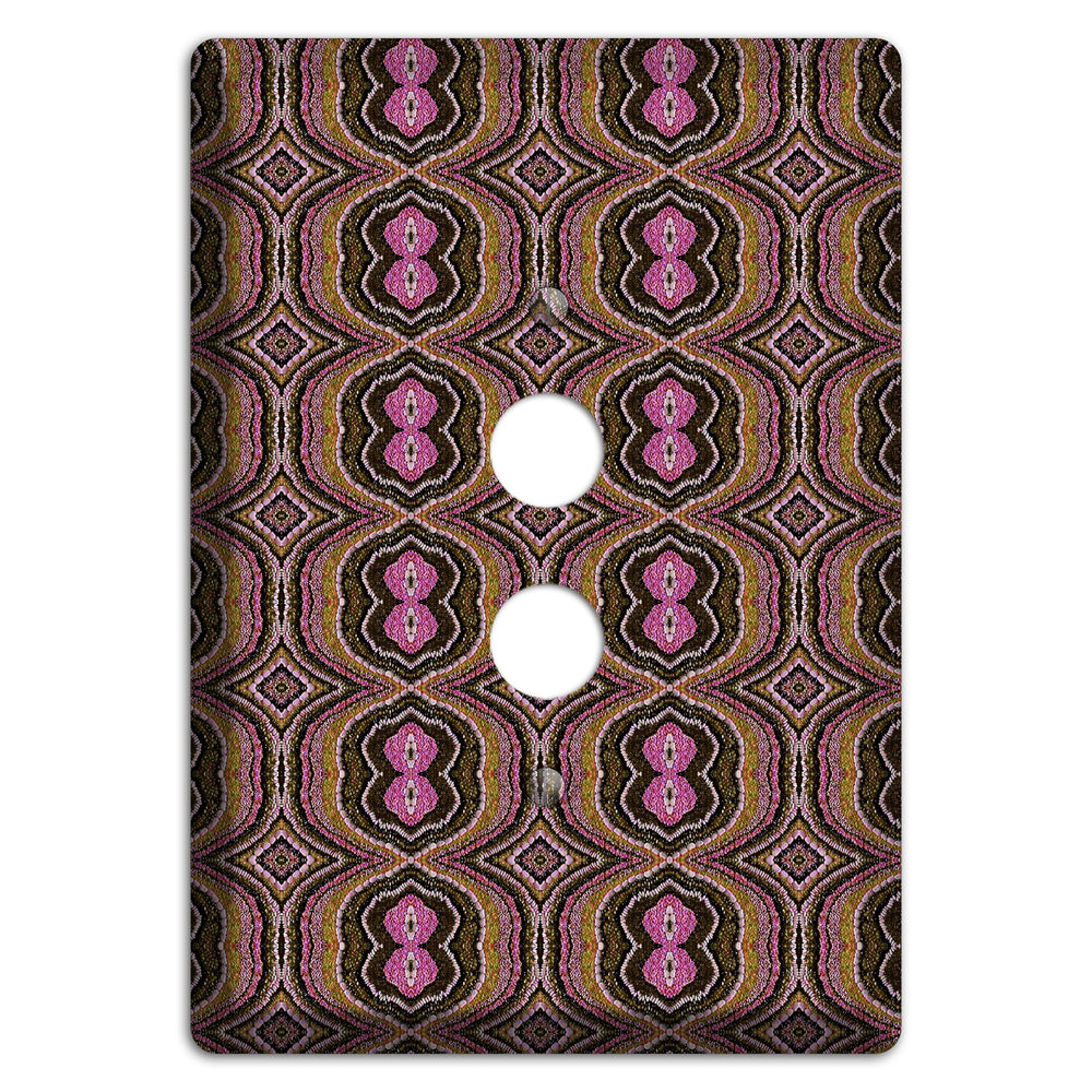 Pink and Brown Tapestry 1 Pushbutton Wallplate