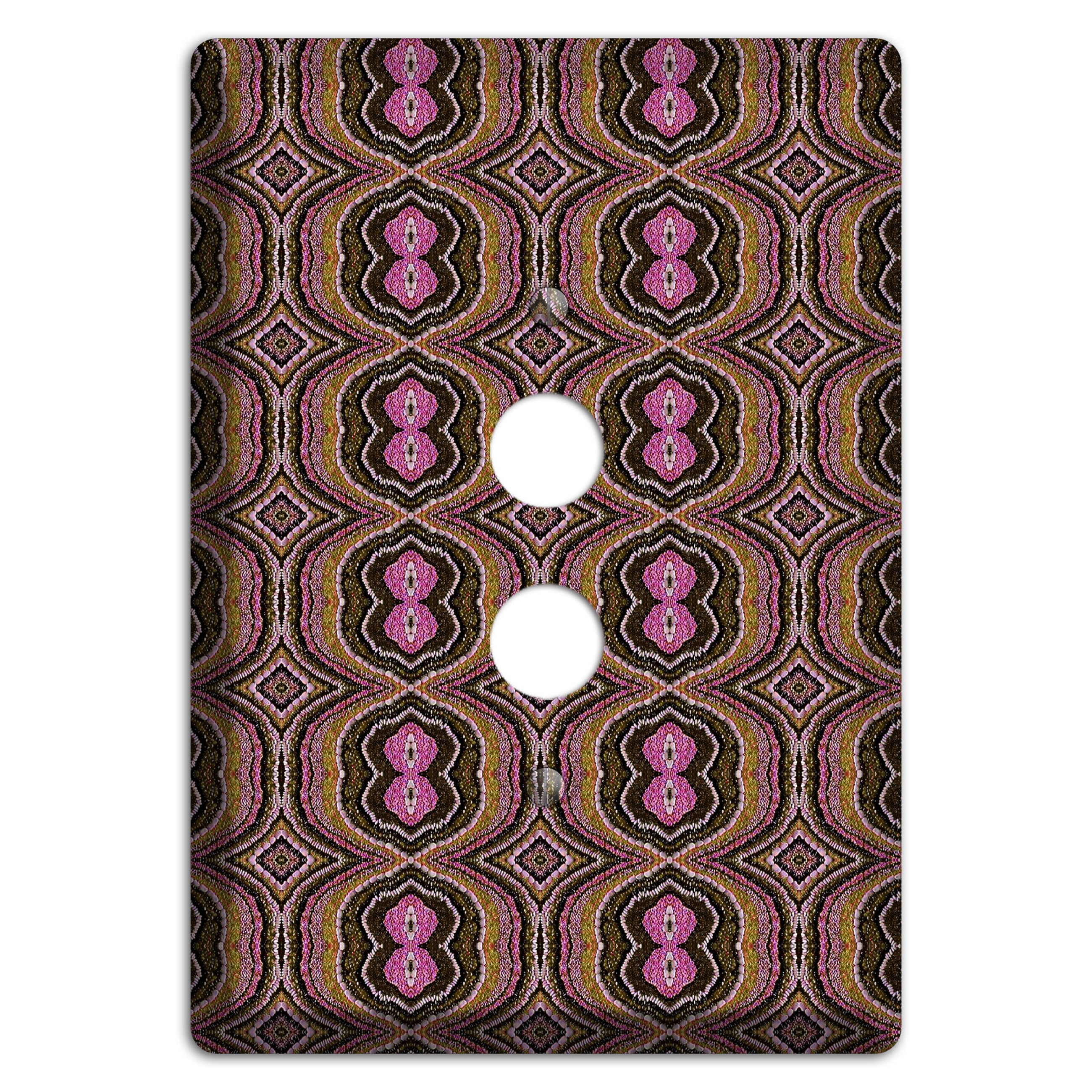 Pink and Brown Tapestry 1 Pushbutton Wallplate