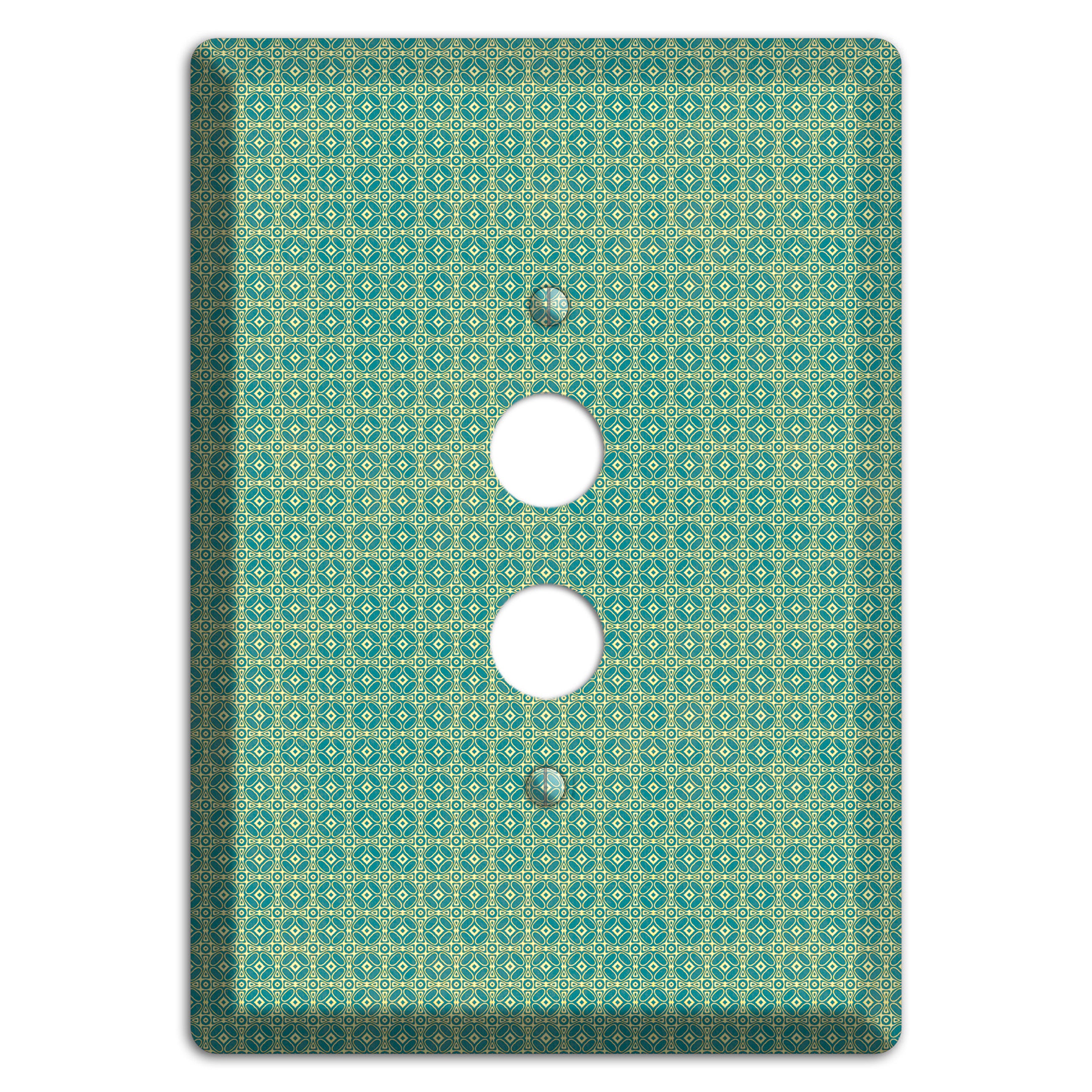 Multi Soft Green Arabesque 1 Pushbutton Wallplate