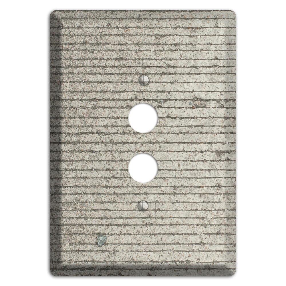 Horizontal Concrete 1 Pushbutton Wallplate