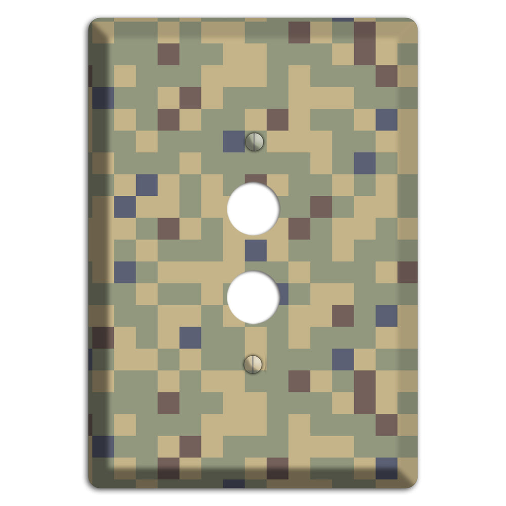 Dual Tex Camo 1 Pushbutton Wallplate