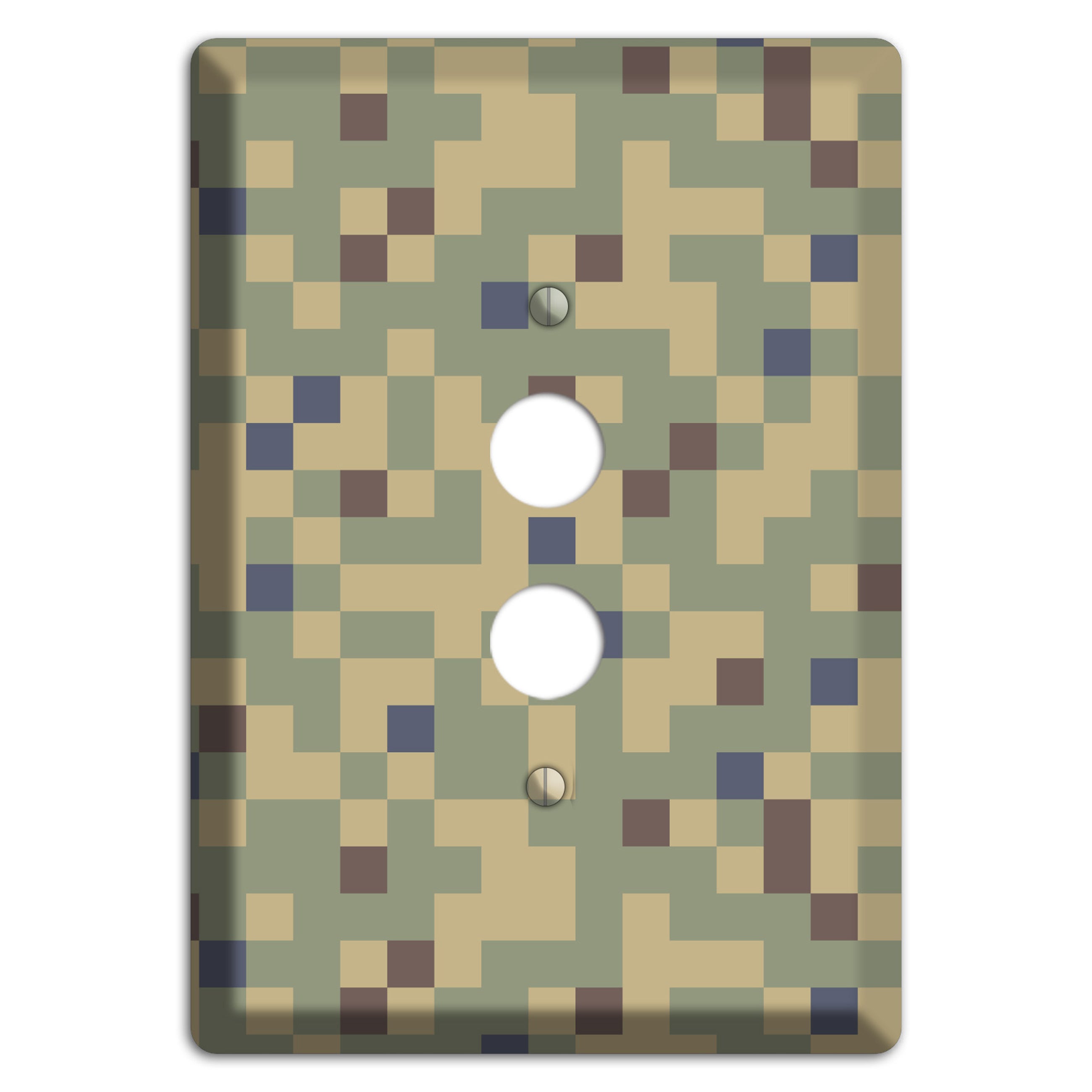 Dual Tex Camo 1 Pushbutton Wallplate