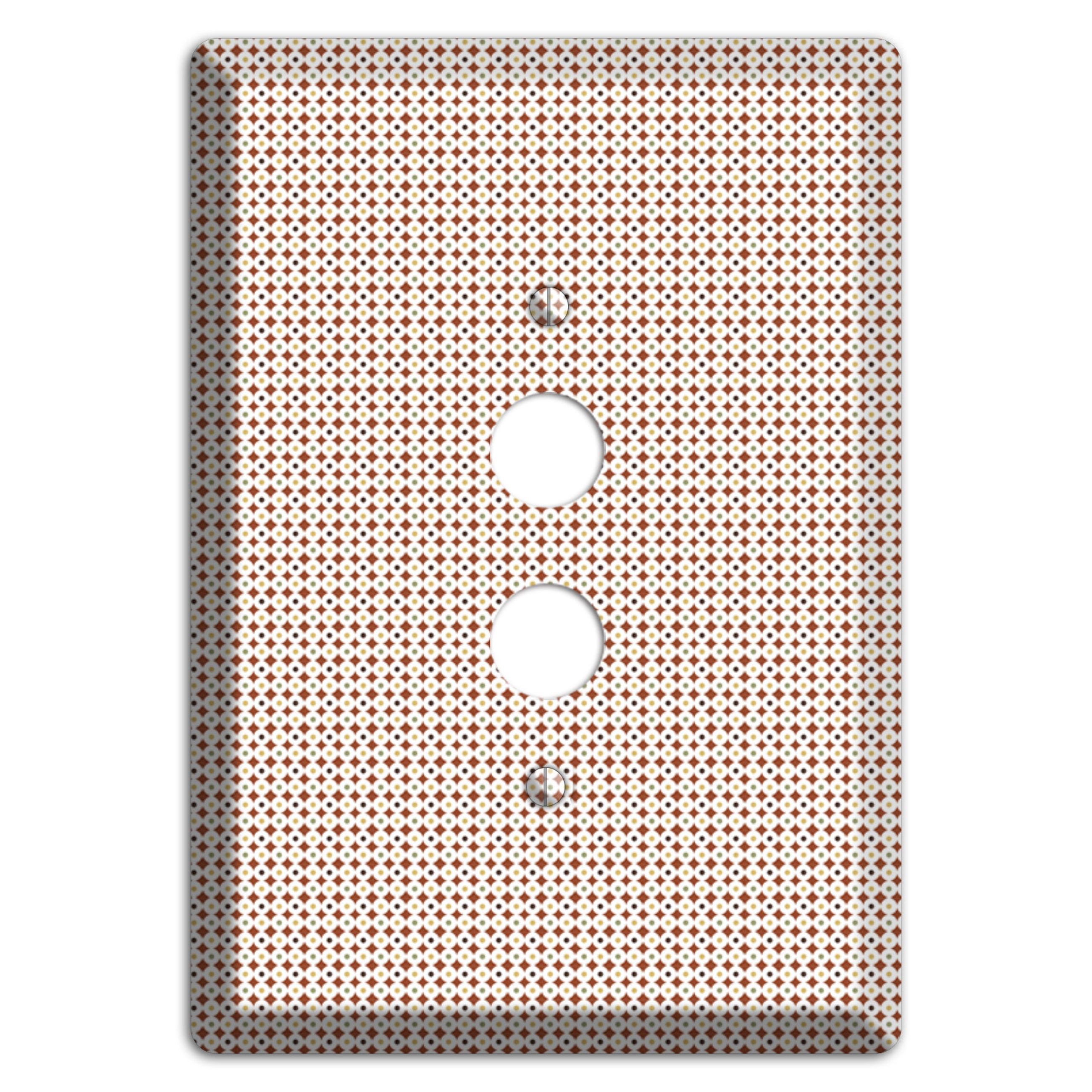 Beige Weave 1 Pushbutton Wallplate