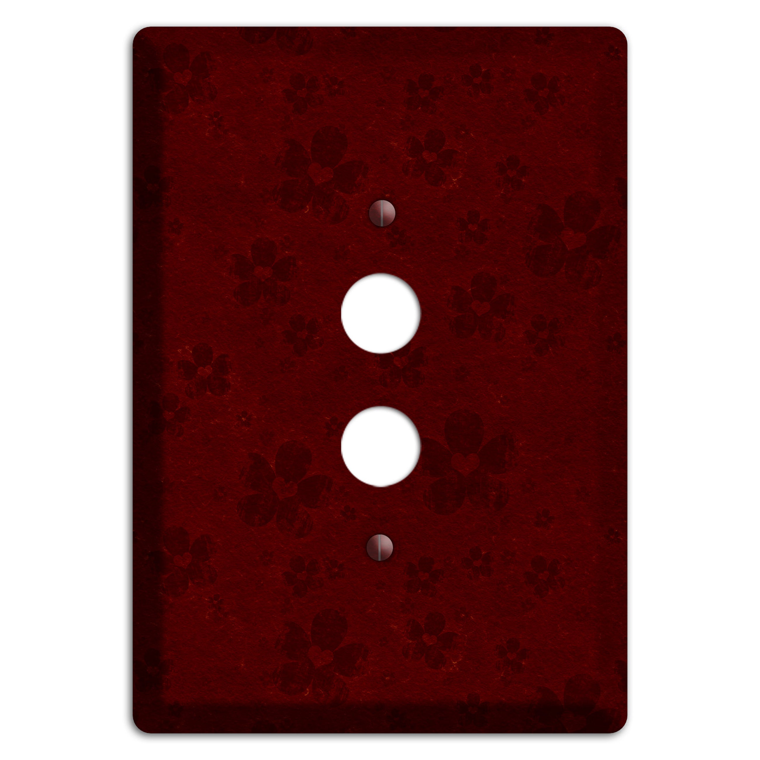 Maroon Grunge Suzani 2 1 Pushbutton Wallplate