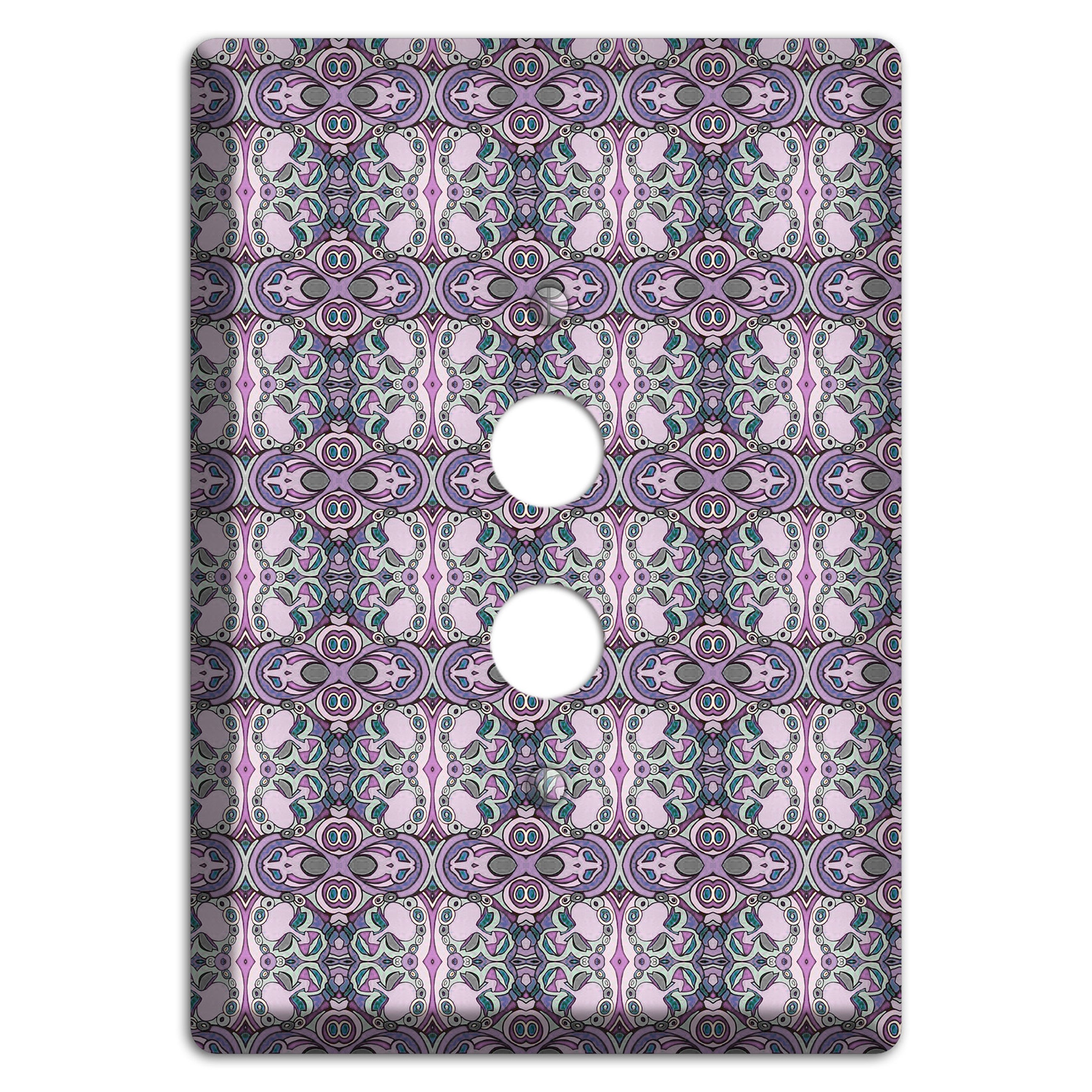 Pink Purple Sage Tapestry 1 Pushbutton Wallplate
