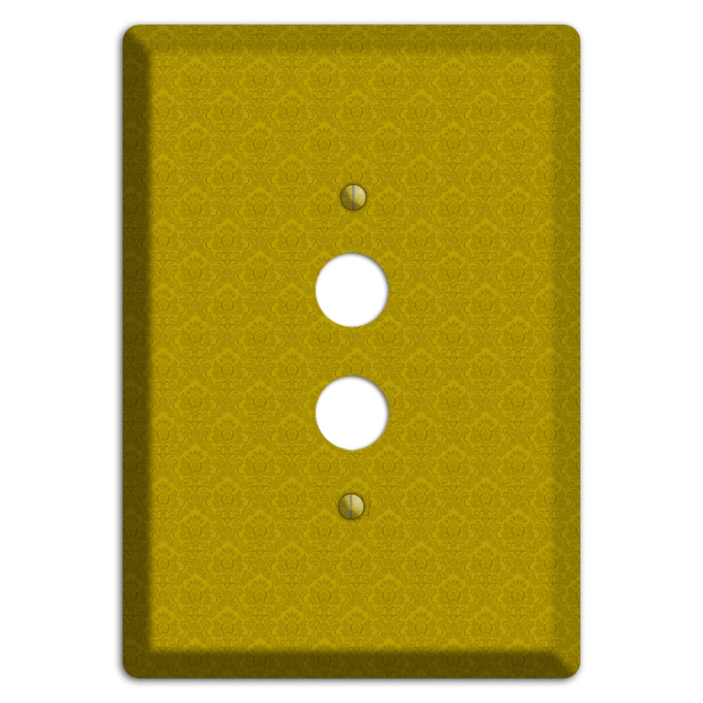 Mustard Cartouche 1 Pushbutton Wallplate