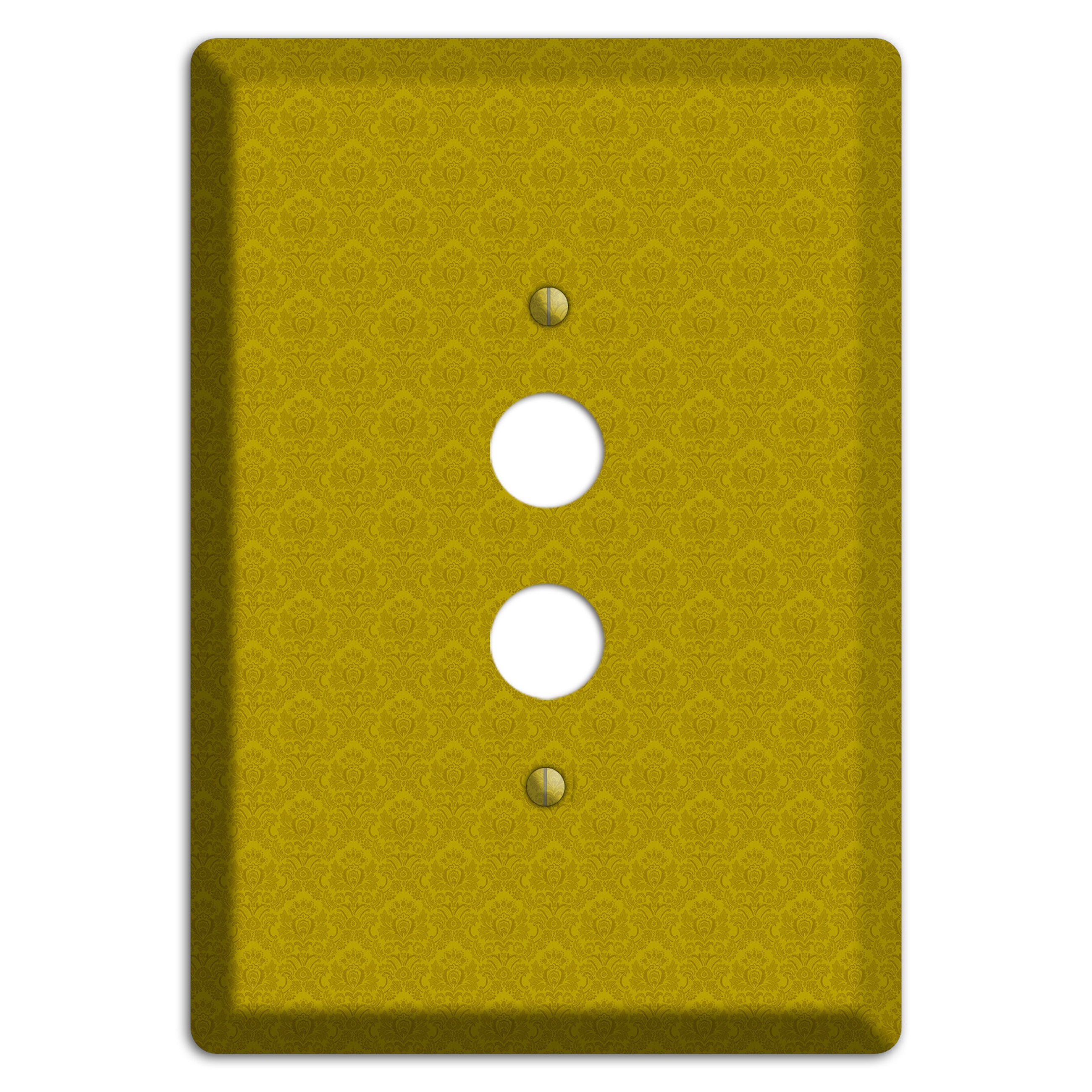 Mustard Cartouche 1 Pushbutton Wallplate