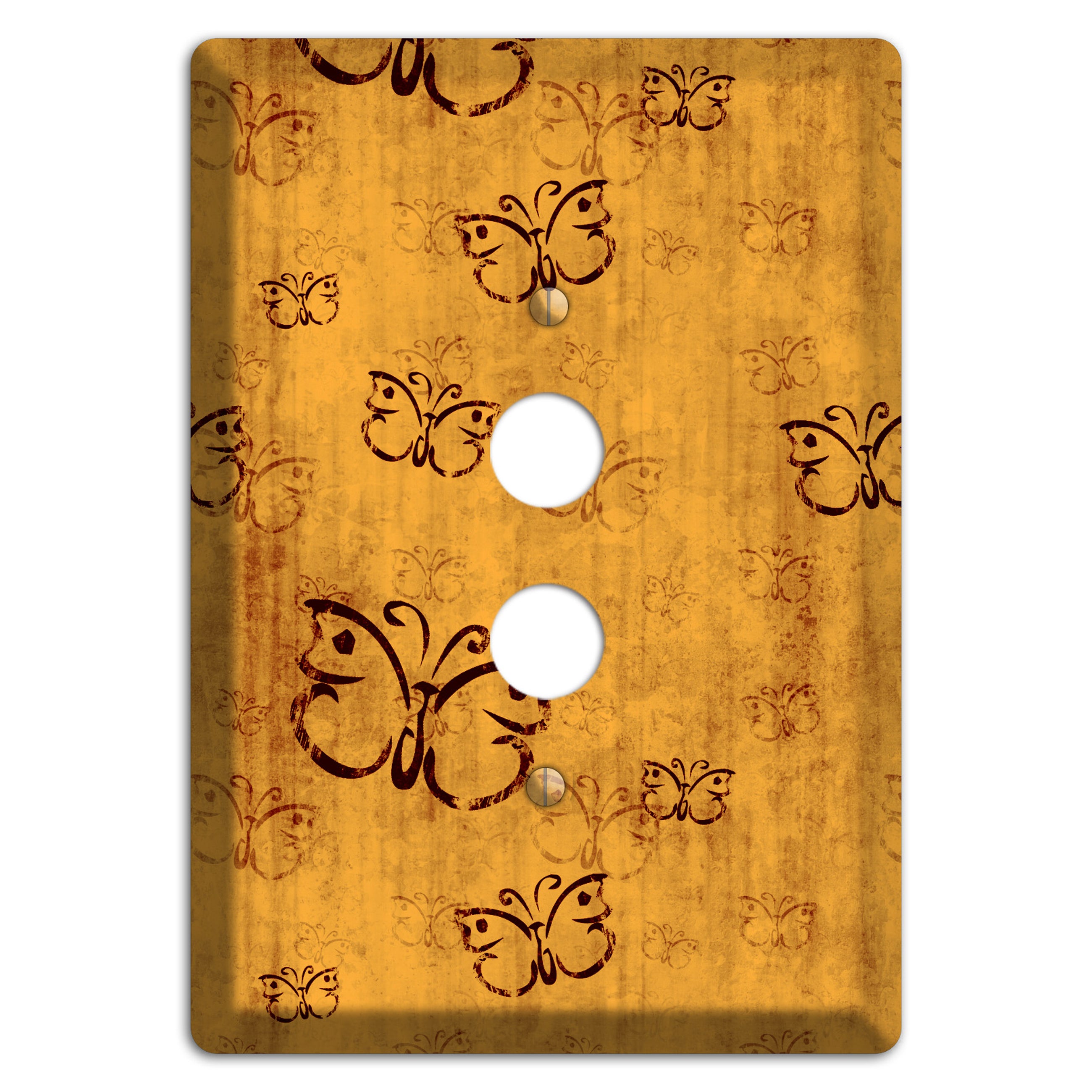 Mustard Butterfly 1 Pushbutton Wallplate