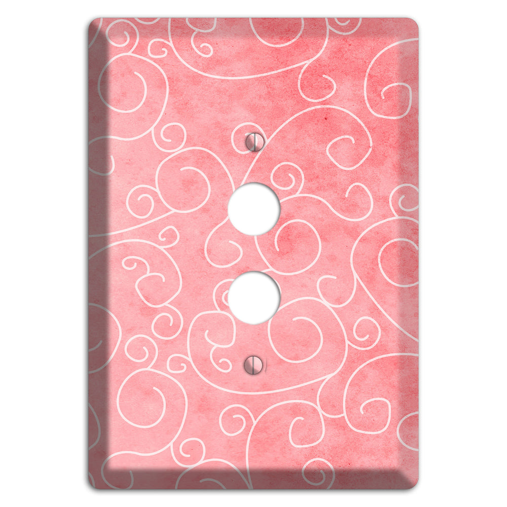 Azalea Soft Coral 1 Pushbutton Wallplate