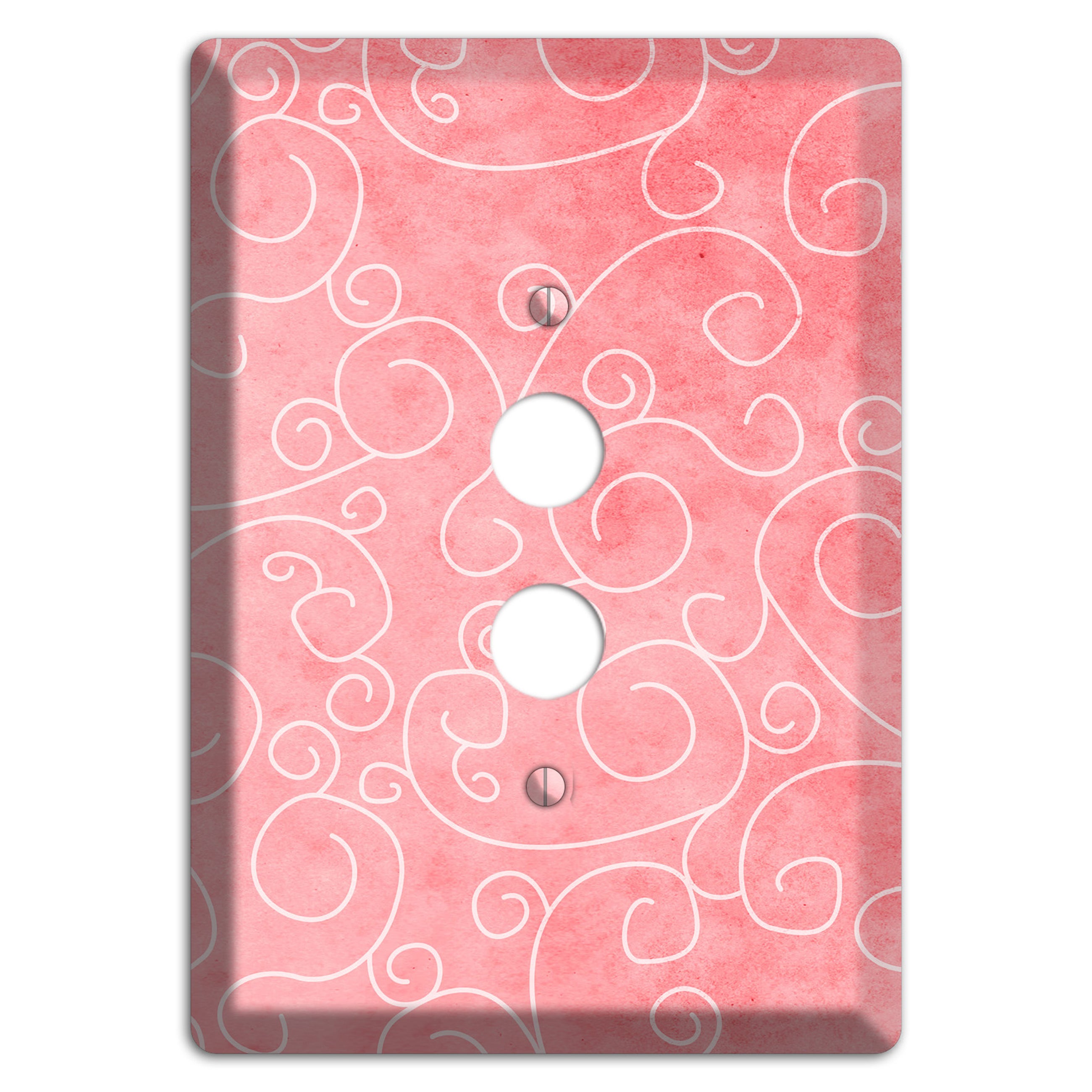 Azalea Soft Coral 1 Pushbutton Wallplate