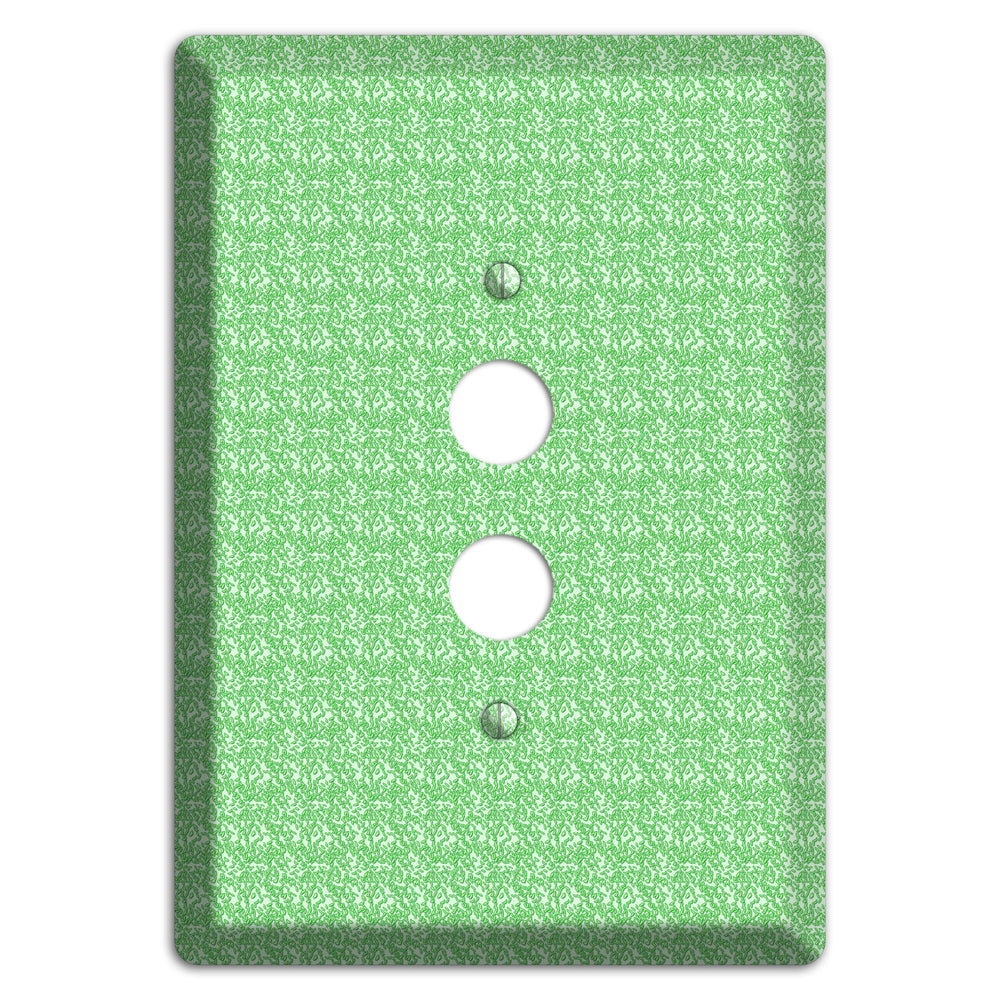 Green Pattern 1 Pushbutton Wallplate