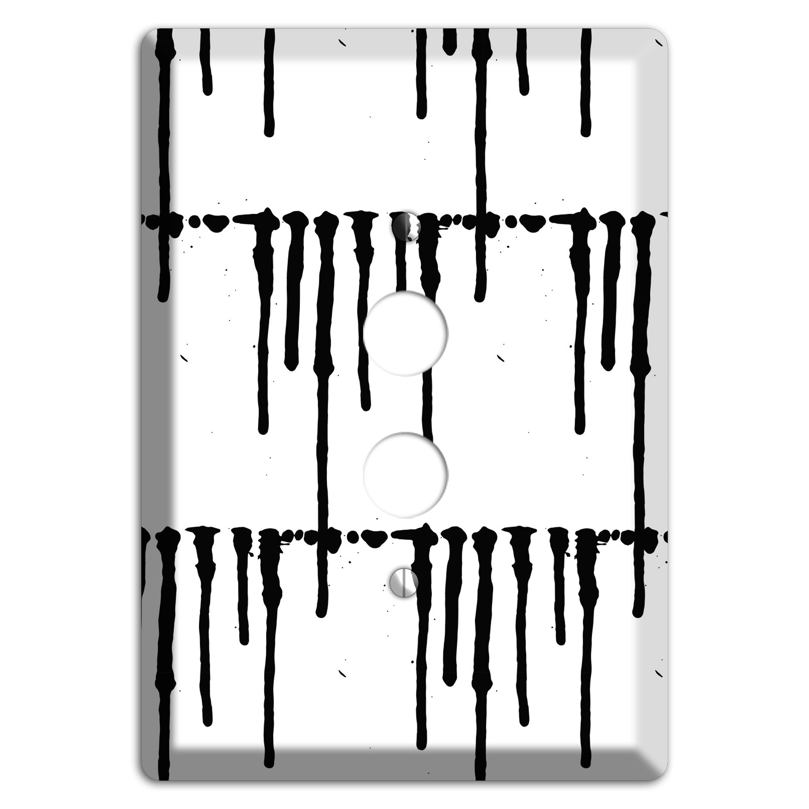 Ink Brushstrokes 7 1 Pushbutton Wallplate