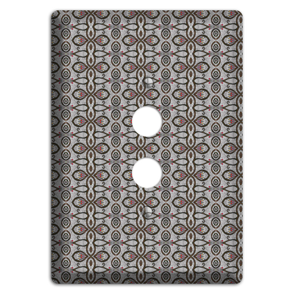 Grey Tapestry 1 Pushbutton Wallplate