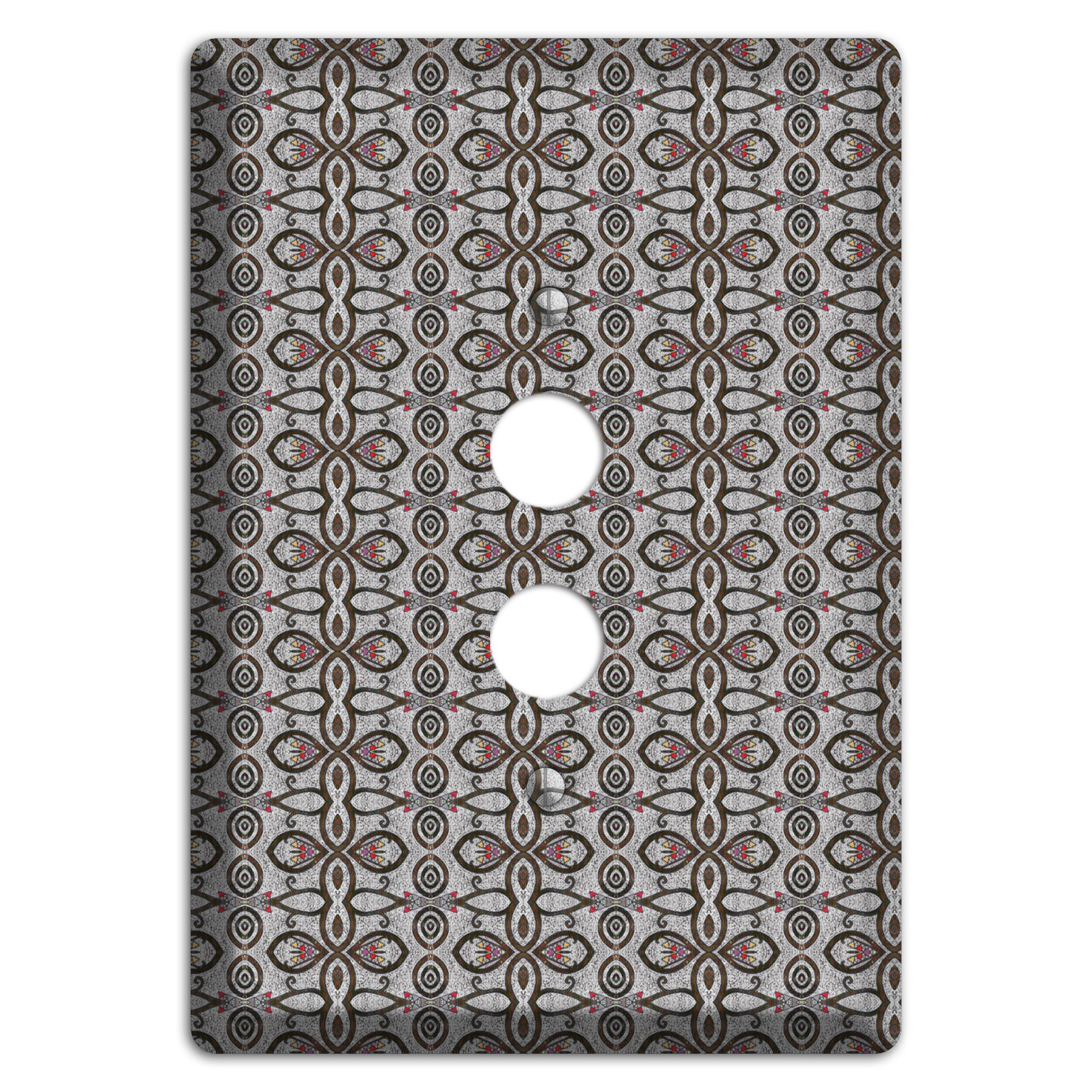 Grey Tapestry 1 Pushbutton Wallplate