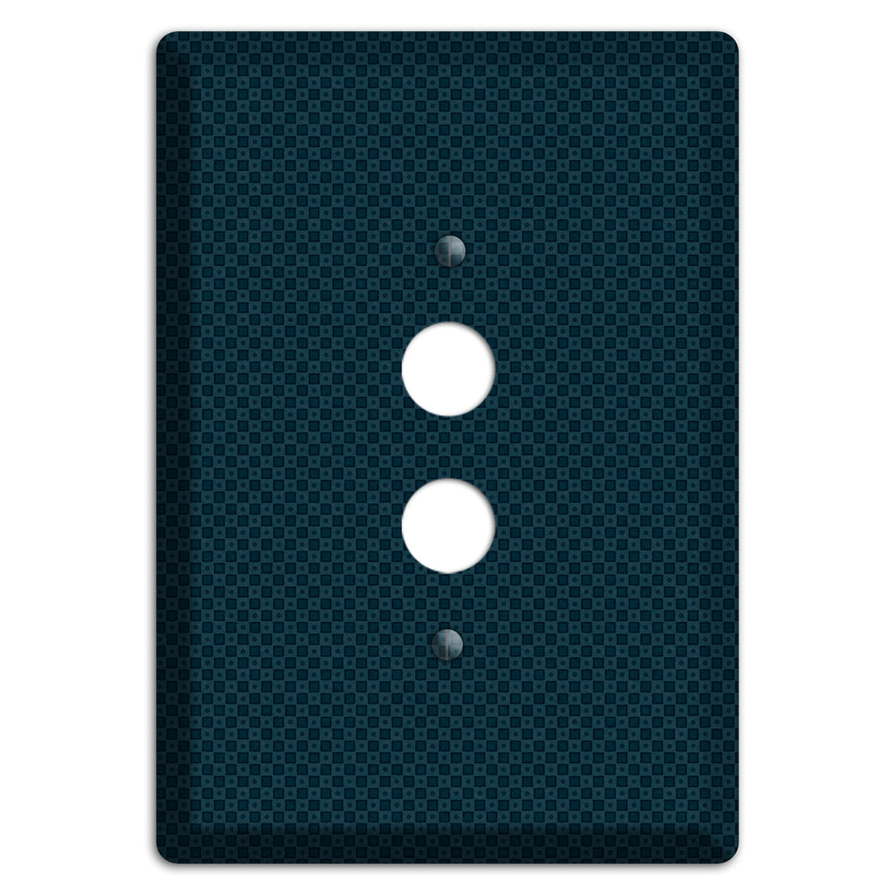 Navy Dots and Check 1 Pushbutton Wallplate