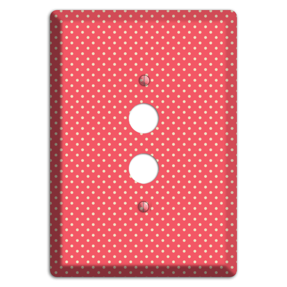 Multi Pink Tiny Polka Dots 1 Pushbutton Wallplate