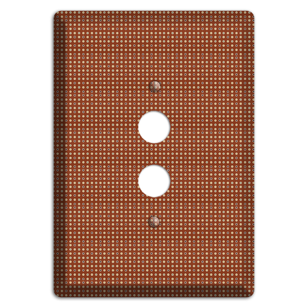 Maroon Weave 1 Pushbutton Wallplate