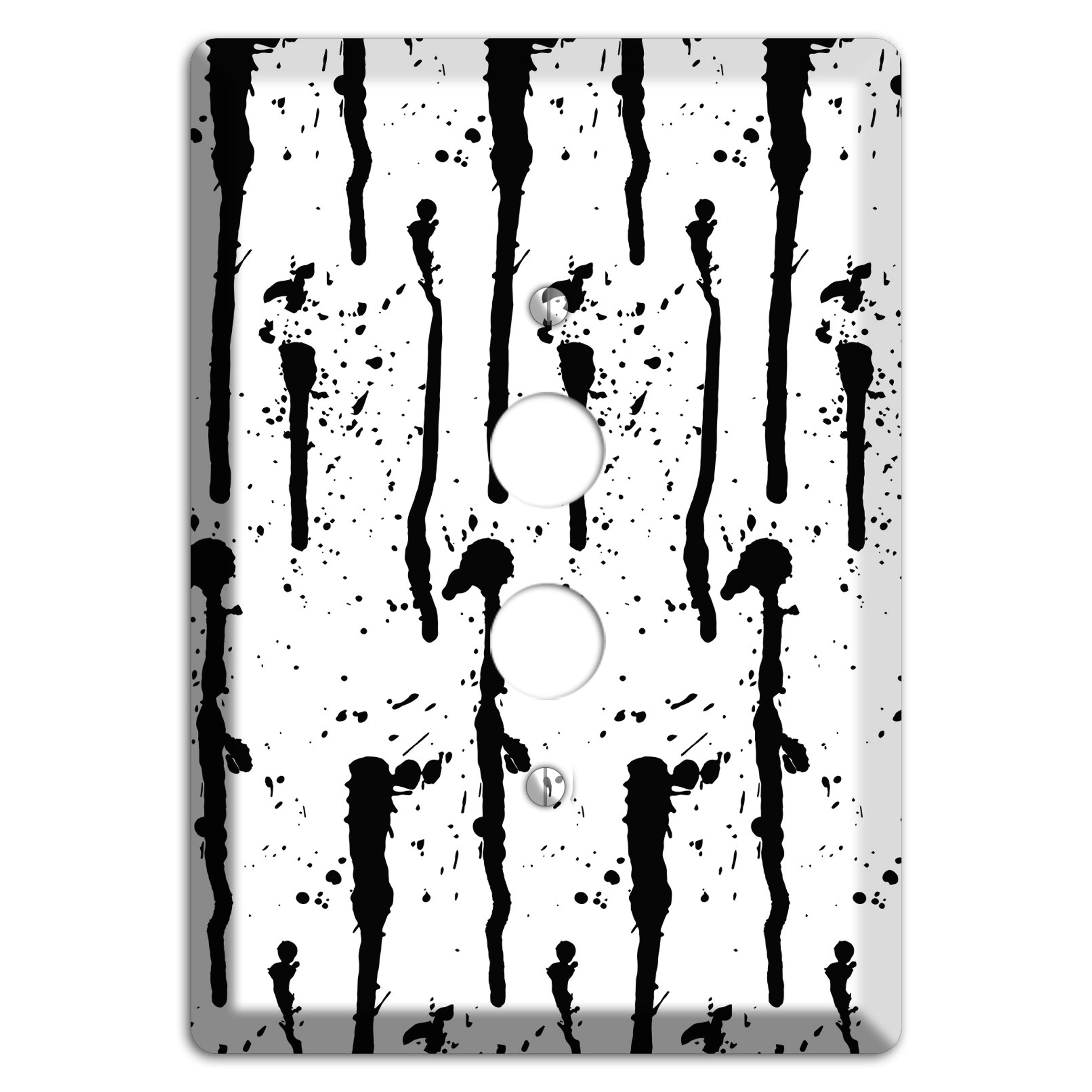 Ink Drips 9 1 Pushbutton Wallplate