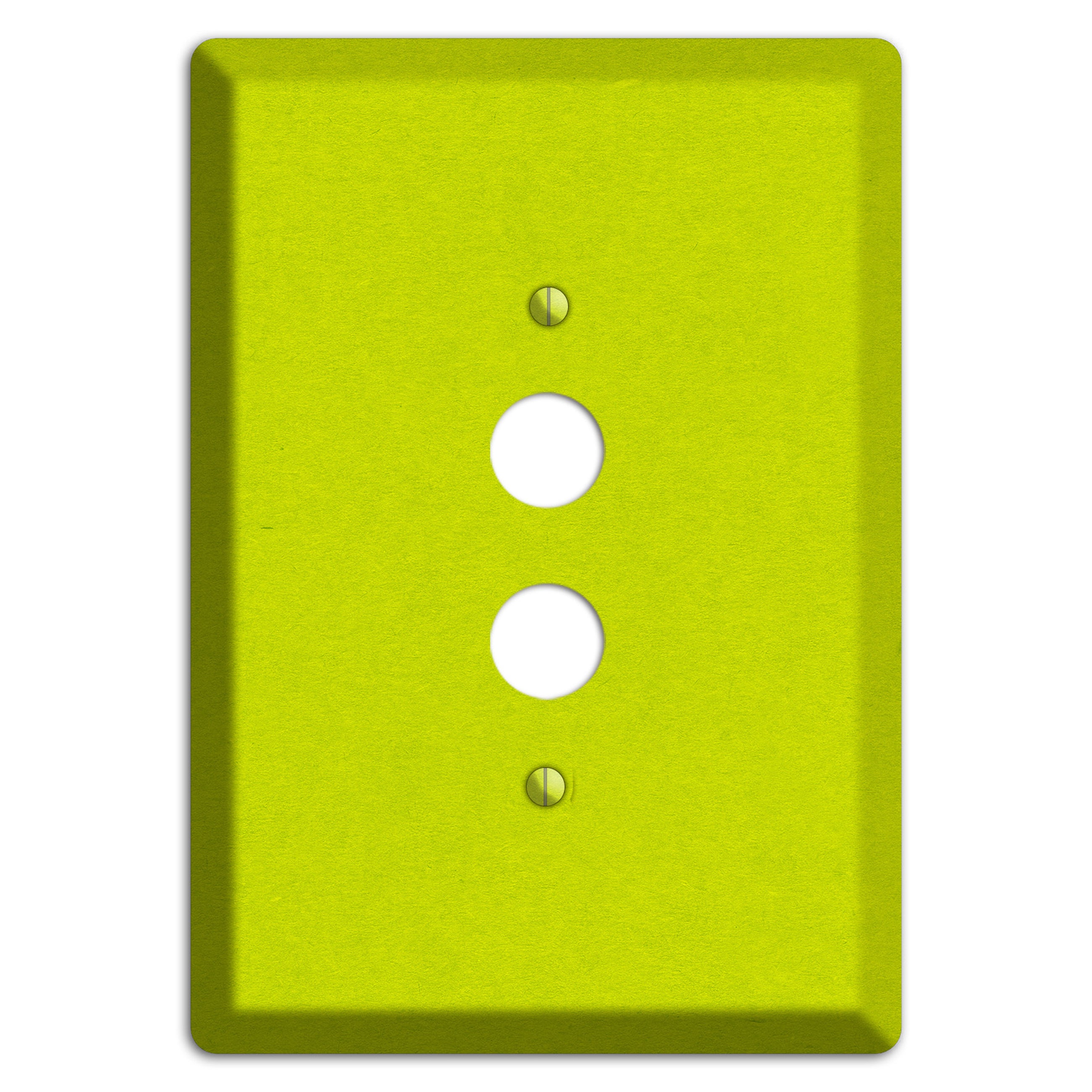 Electric Lime Kraft 1 Pushbutton Wallplate