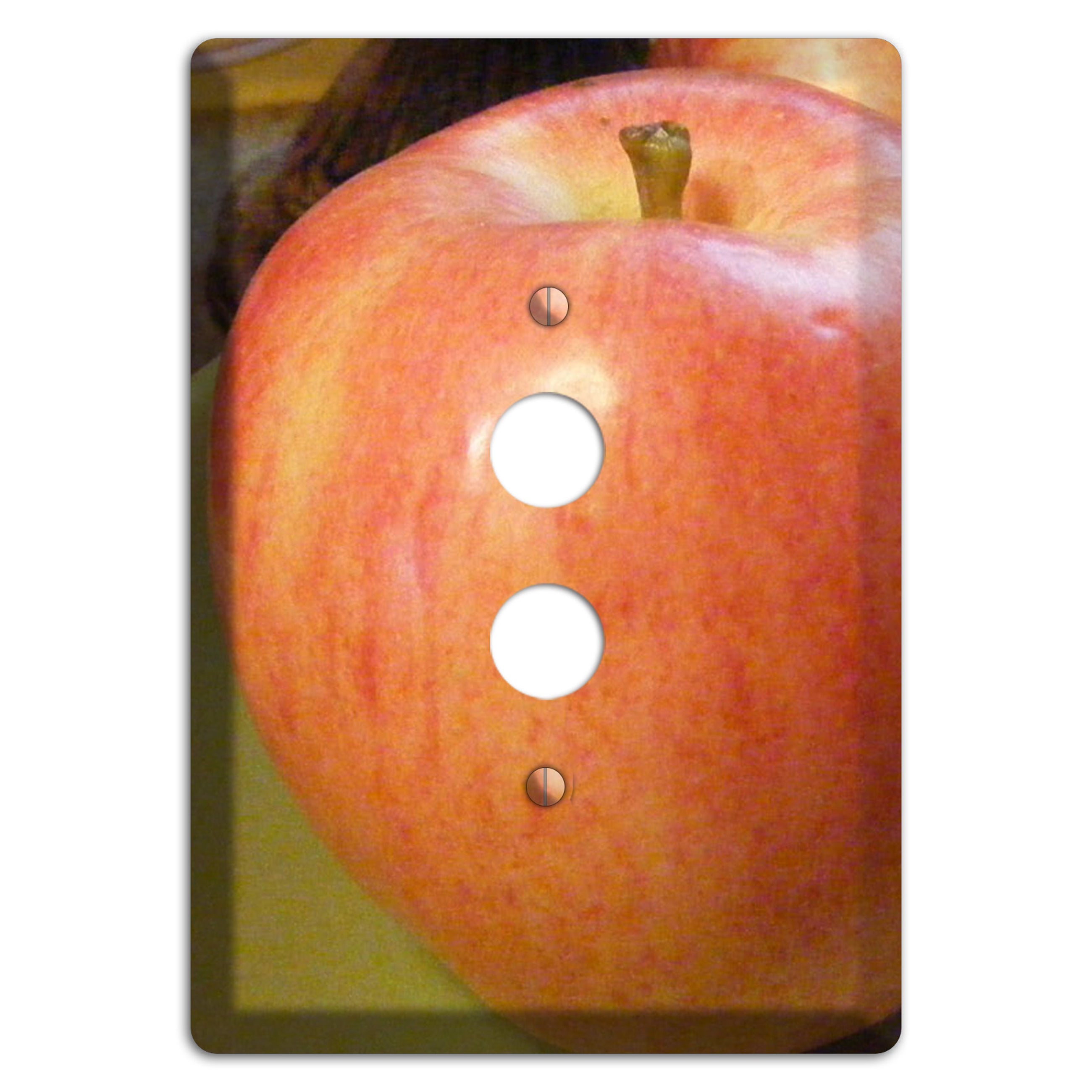 Large Apple 1 Pushbutton Wallplate